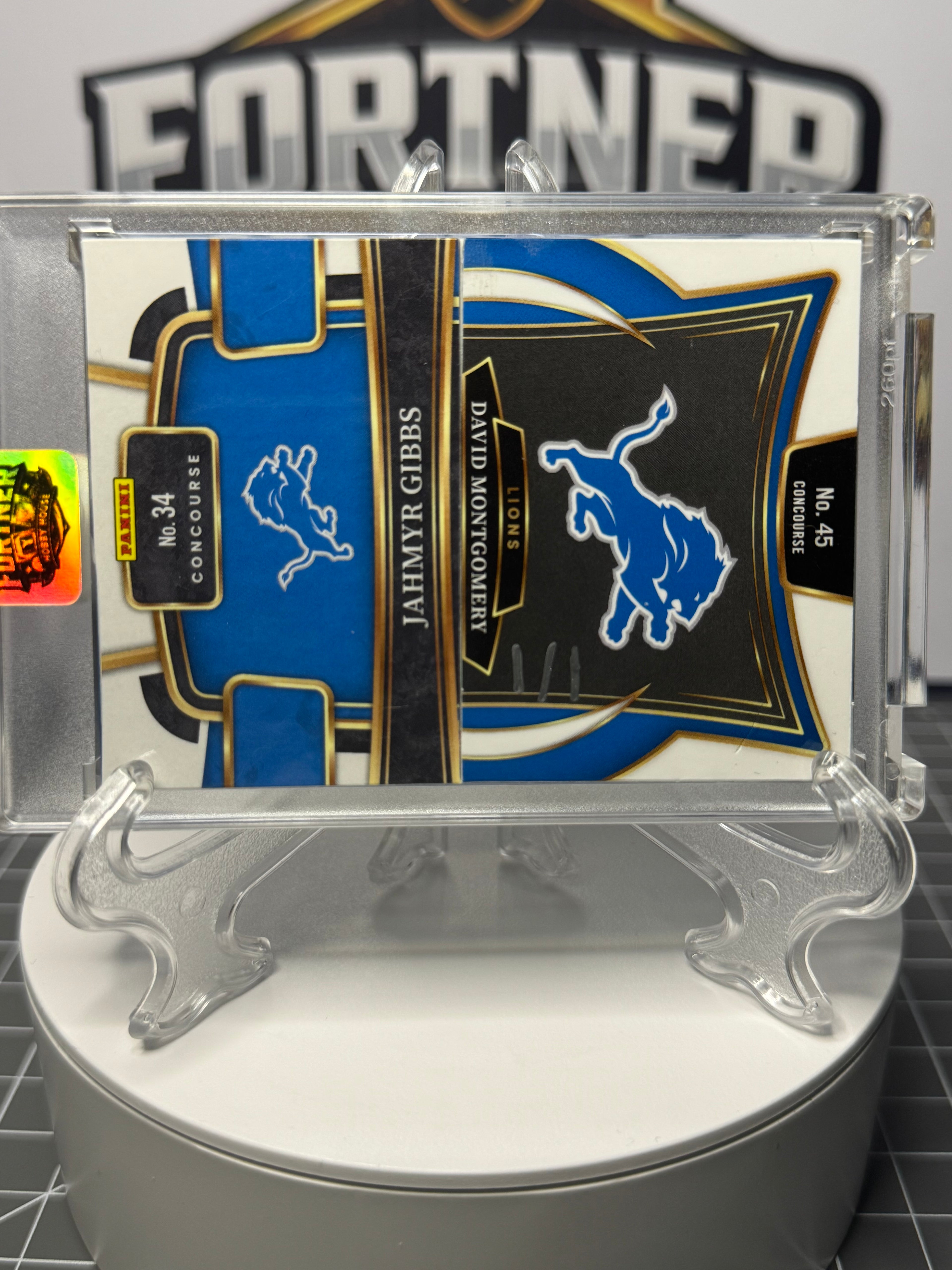 David Montgomery & Jahmyr Gibbs | Detroit Lions | 1/1 Custom Card | Sonic & Knuckles Edition