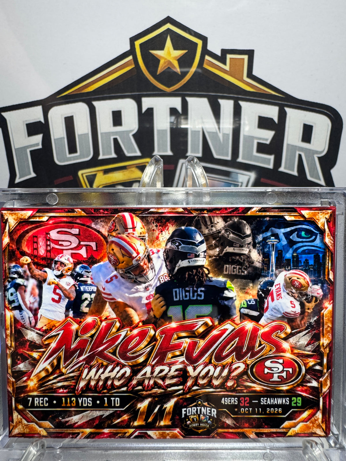 Mike Evans | San Francisco 49ers | 1/1 Custom Card | Who Are You? Edition
