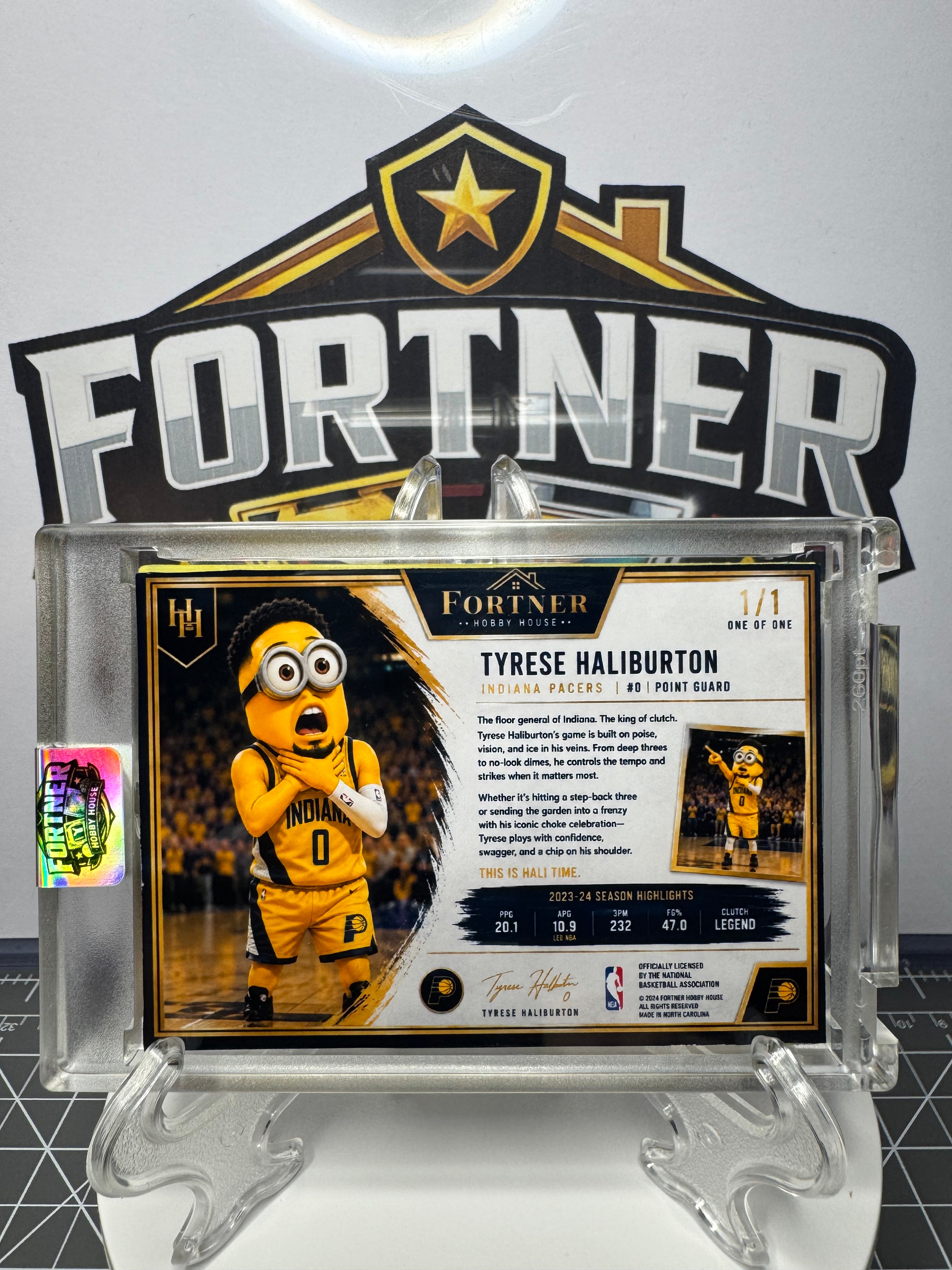 Tyrese Haliburton | Indiana Pacers | 1/1 Custom Card | Minion Choke Edition