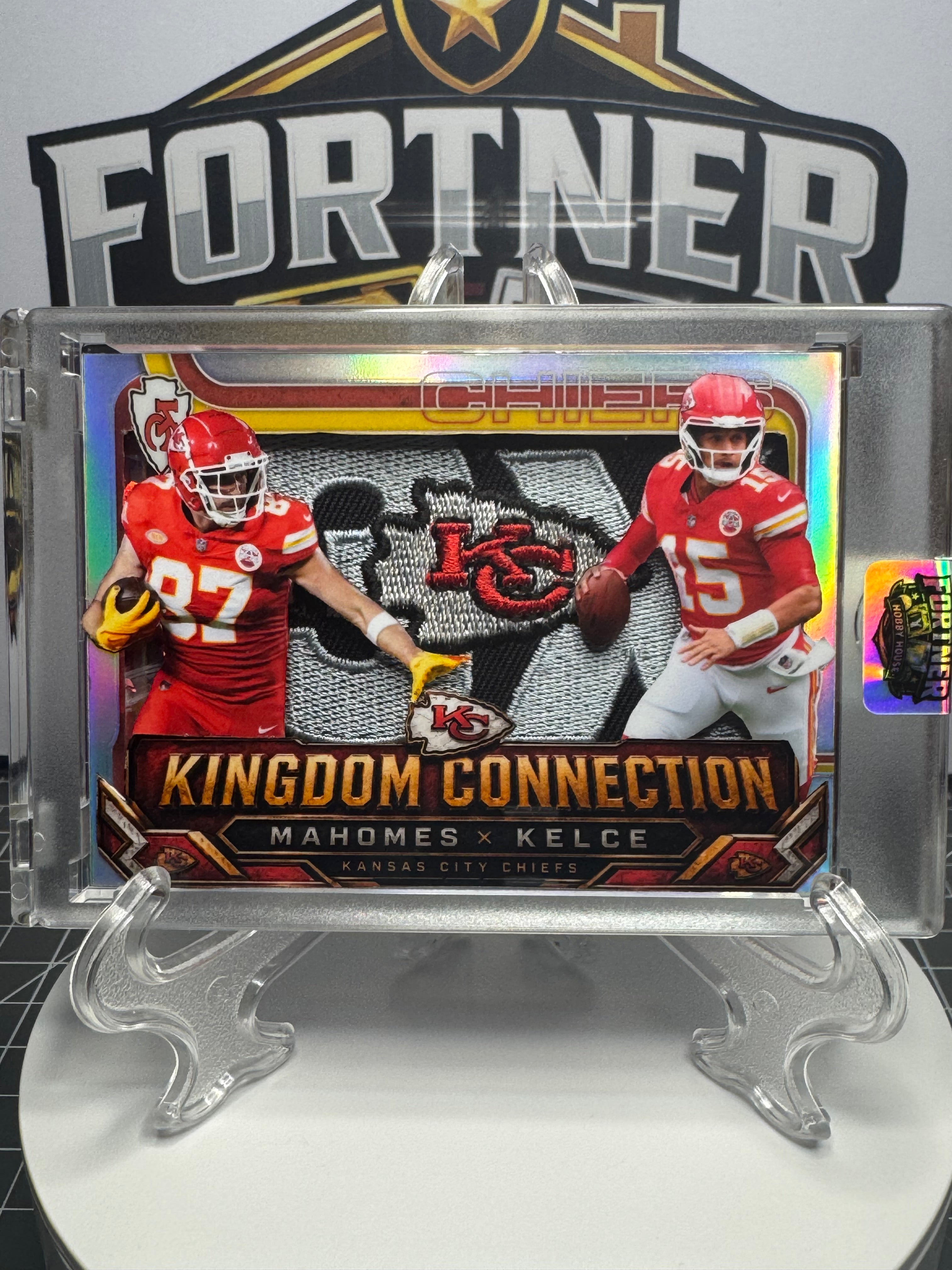 Patrick Mahomes & Travis Kelce, Baker Mayfield, Jaxson Dart & Cam Skattebo | NFL | 3-Card 1/1 Custom Card Bundle