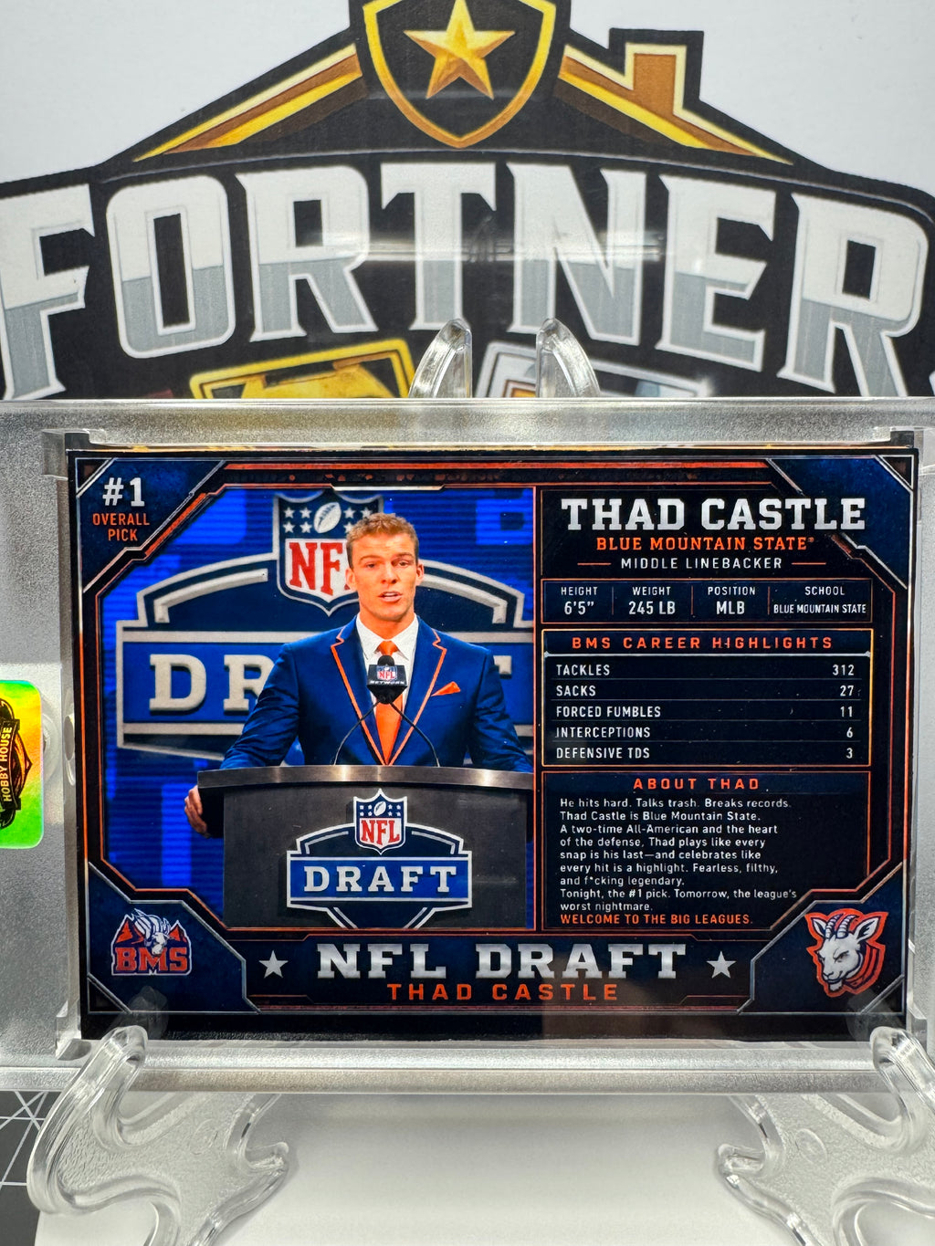 Thad Castle | Blue Mountain State | 1/1 Custom Card | NFL Draft Edition