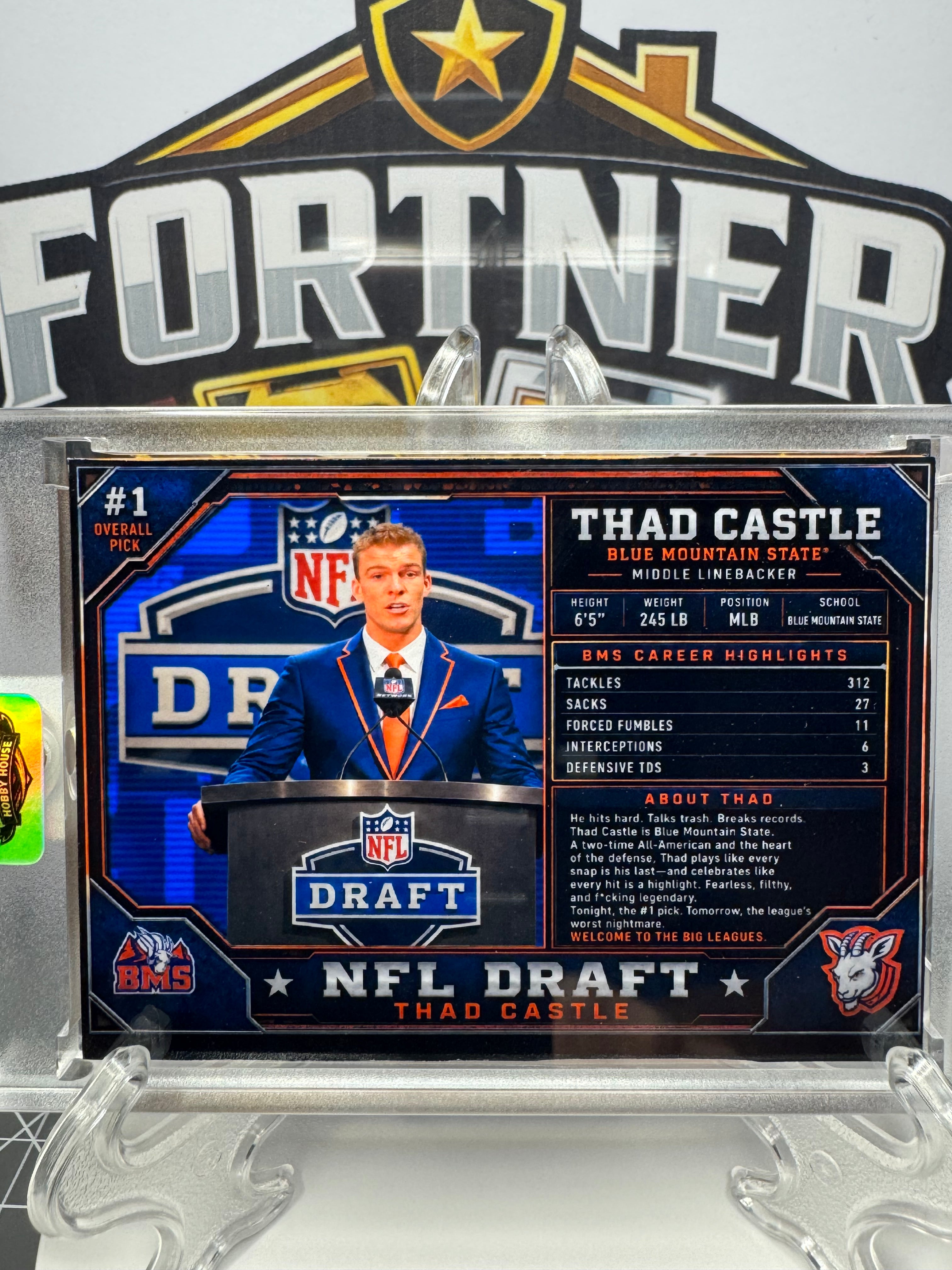 Thad Castle | Blue Mountain State | 1/1 Custom Card | NFL Draft Edition