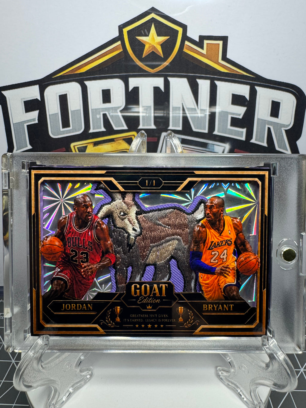 Michael Jordan / Kobe Bryant | Bulls / Lakers | 1/1 Custom Card | GOAT Edition