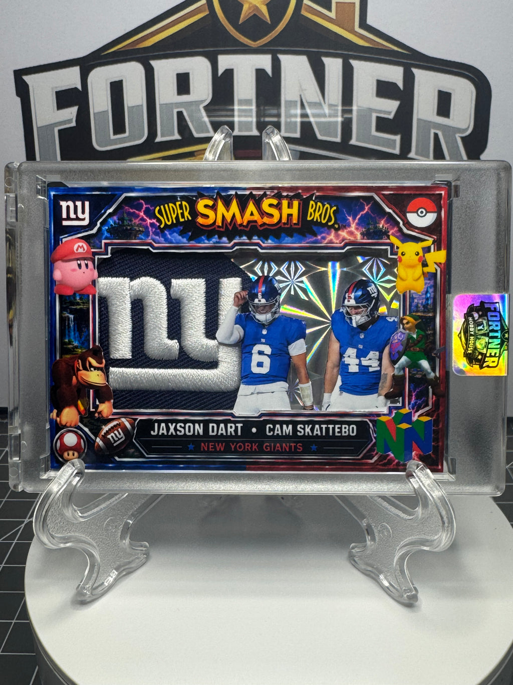 Jaxson Dart & Cam Skattebo | New York Giants | 1/1 Custom Card | Bash Bros Edition