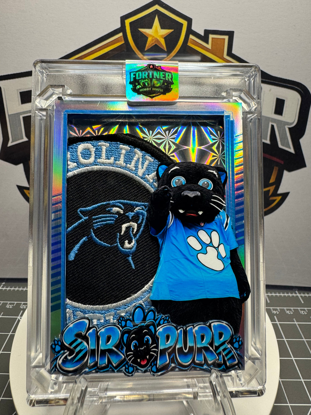 Sir Purr | Carolina Panthers | 1/1 Custom Card | What That Bear Doing Edition