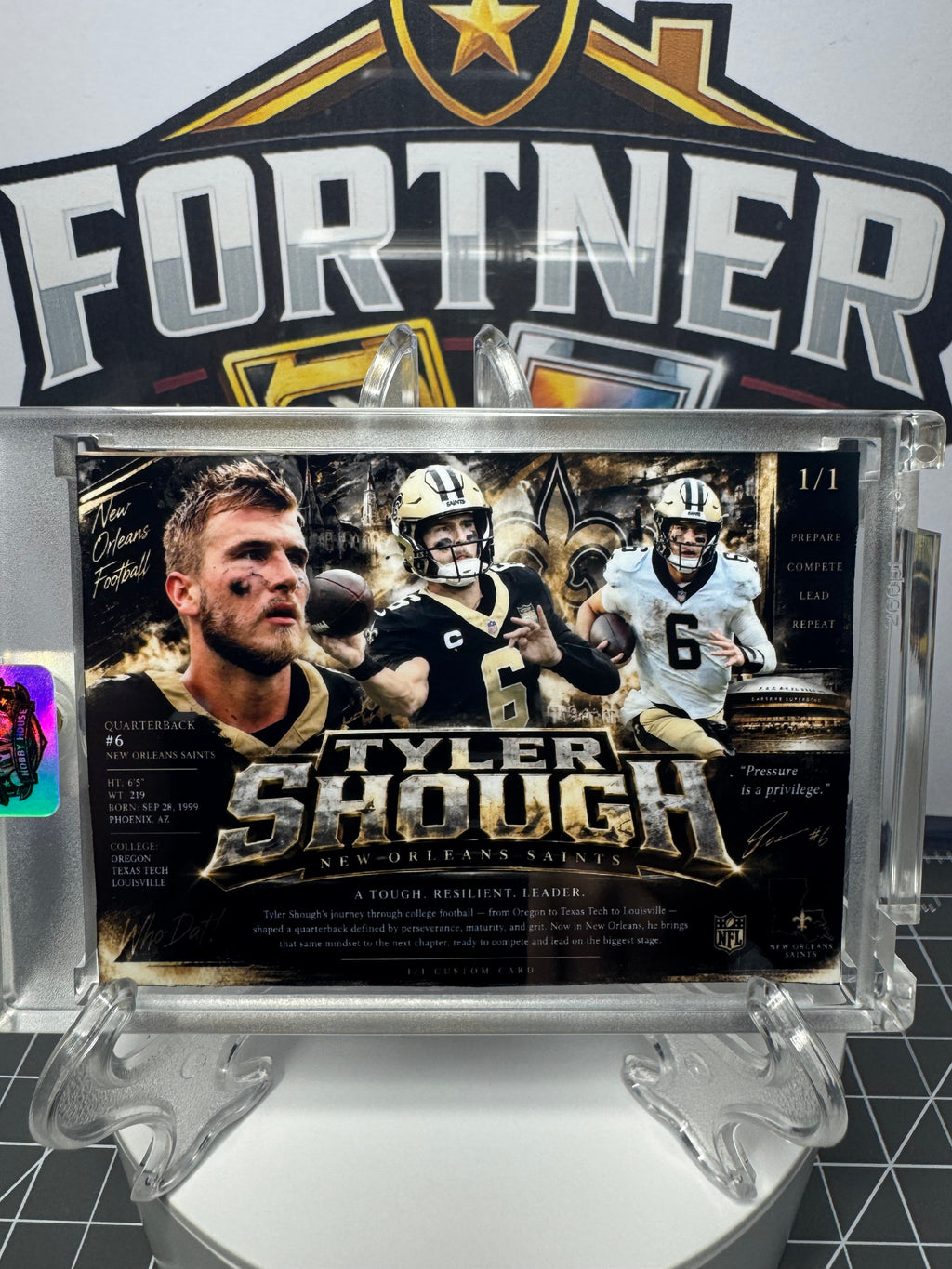 Tyler Shough | New Orleans Saints | 1/1 Custom Card | New Era