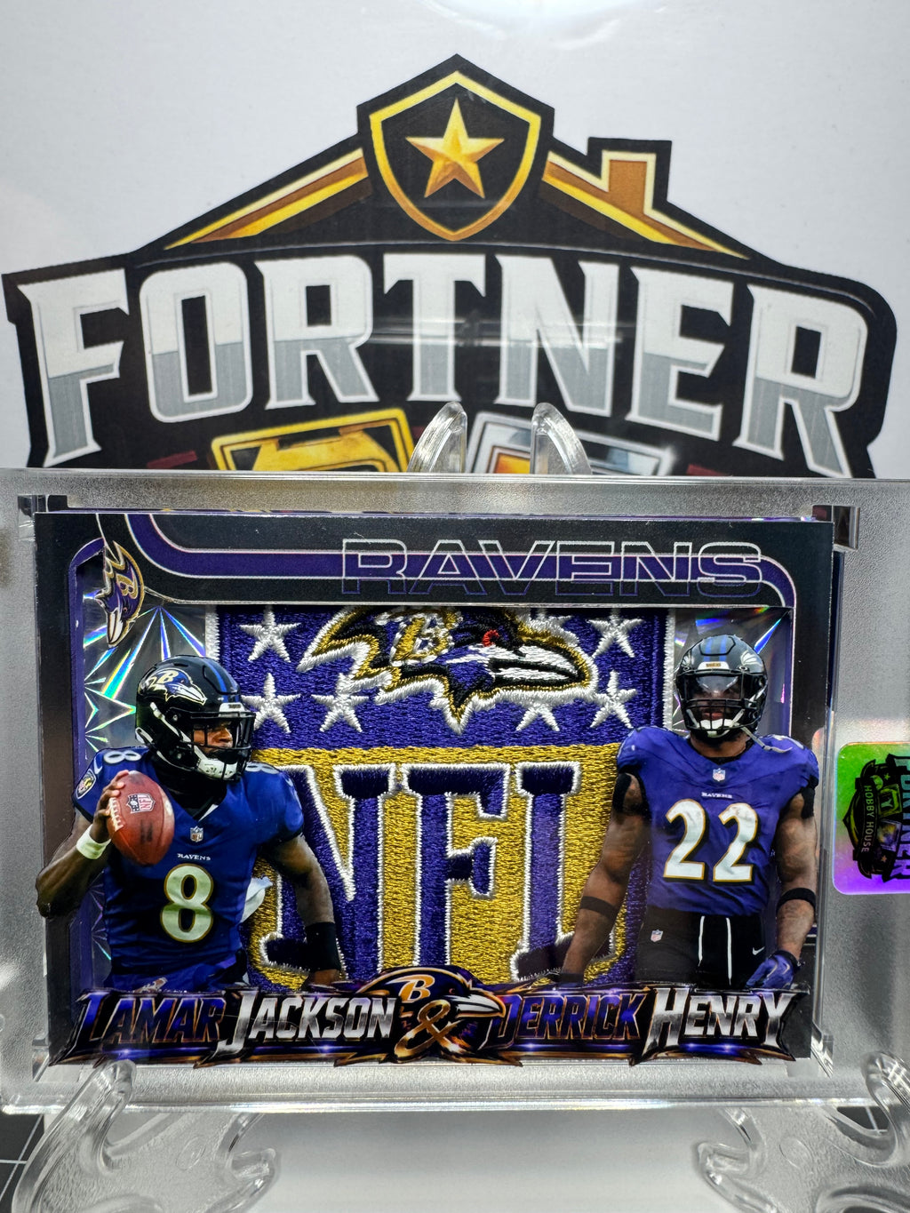 Lamar Jackson & Derrick Henry | Baltimore Ravens | 1/1 Custom Card | Backfield Power