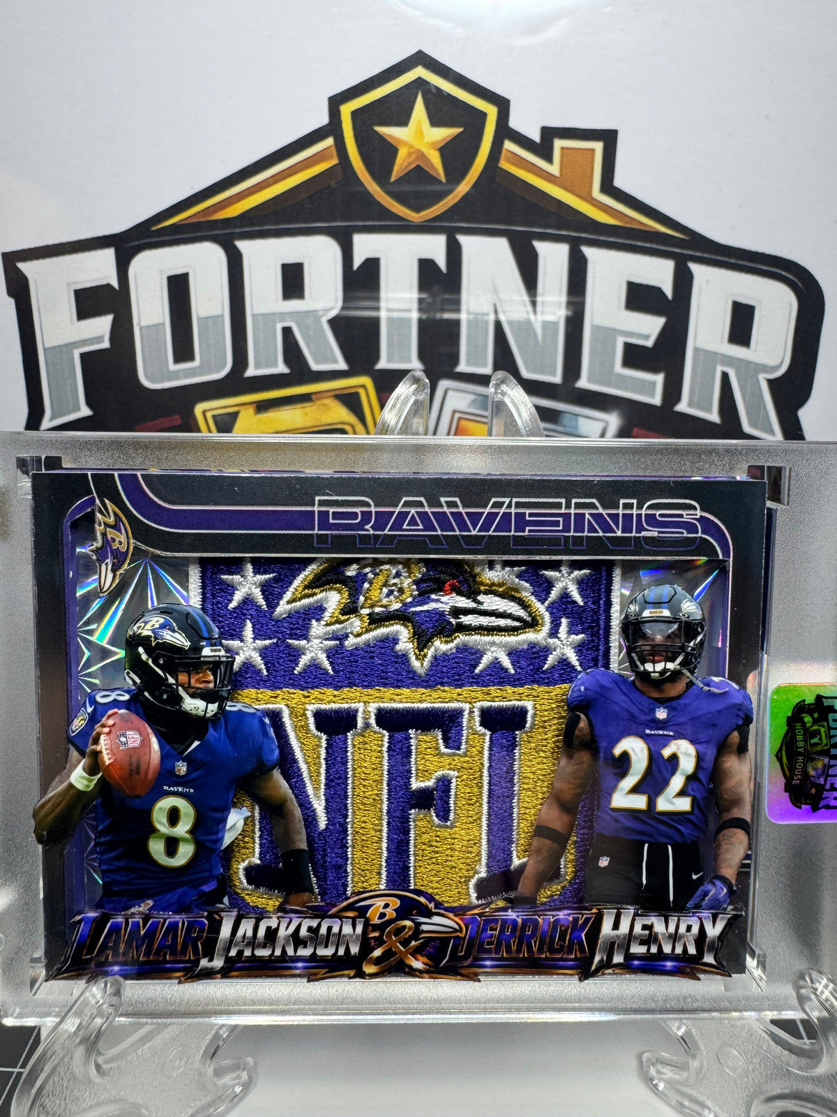 Lamar Jackson & Derrick Henry | Baltimore Ravens | 1/1 Custom Card | Backfield Power