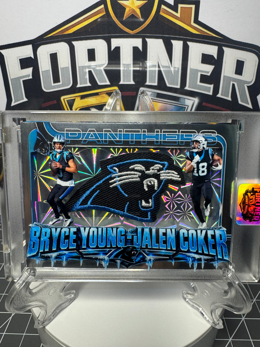 Bryce Young & Jalen Coker | Carolina Panthers | 1/1 Custom Card | The Connection