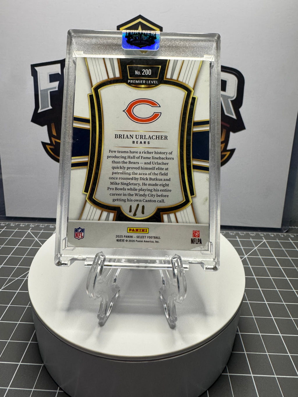 Brian Urlacher | Bears | 1/1 Custom Card | Hall of Fame Edition