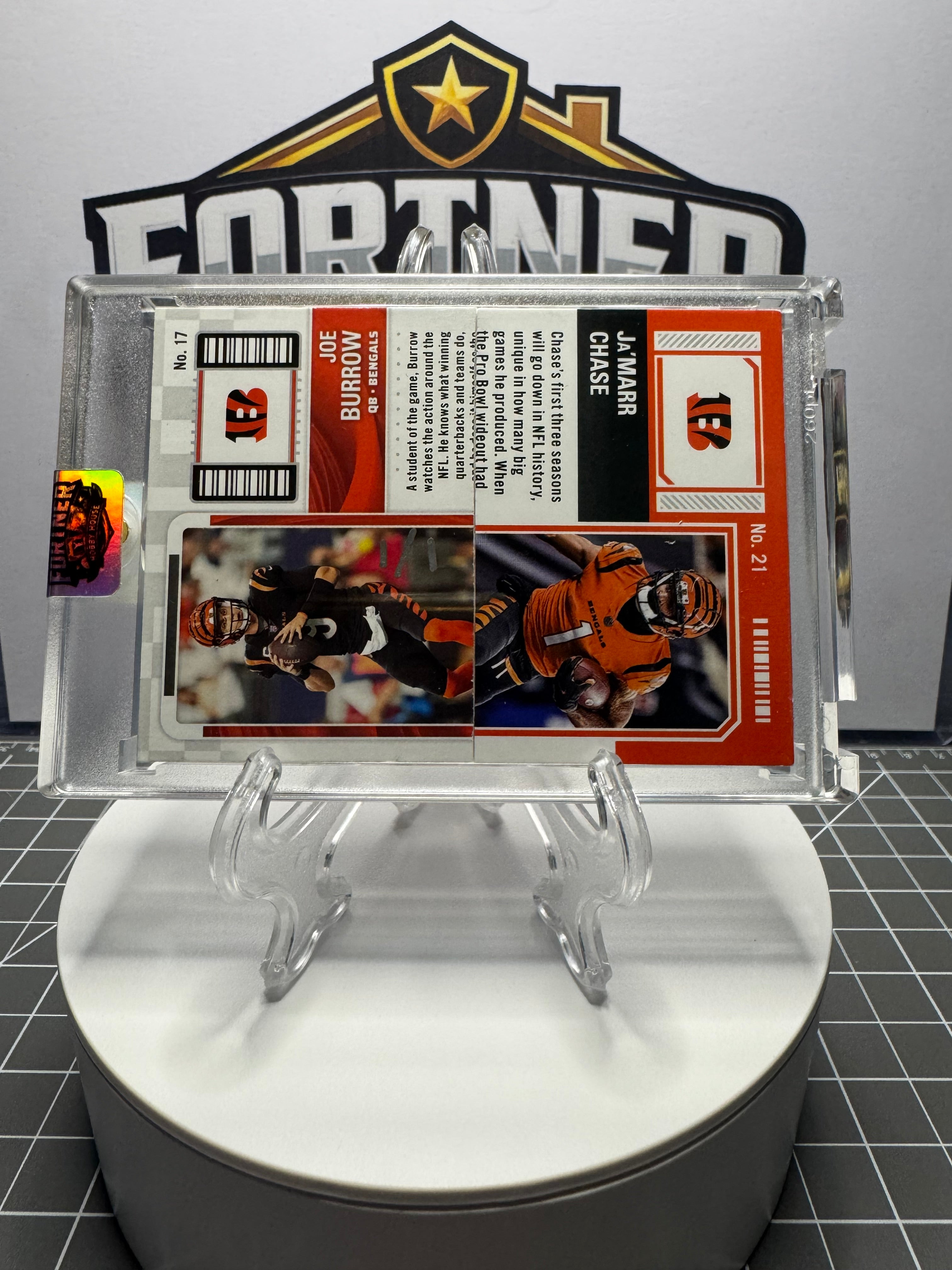 Joe Burrow & Ja'Marr Chase | Bengals | 1/1 Custom Card | Dynamic Duo Edition