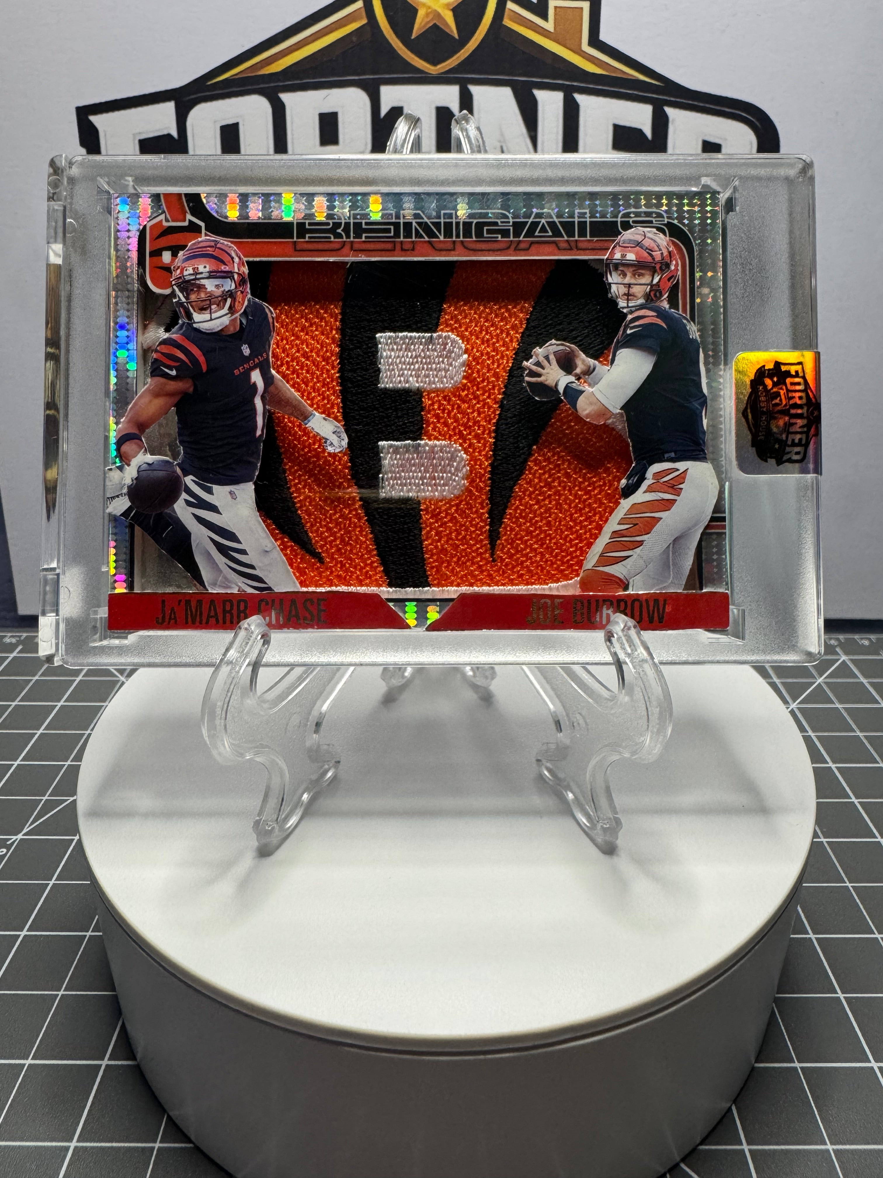 Joe Burrow & Ja'Marr Chase | Bengals | 1/1 Custom Card | Dynamic Duo Edition