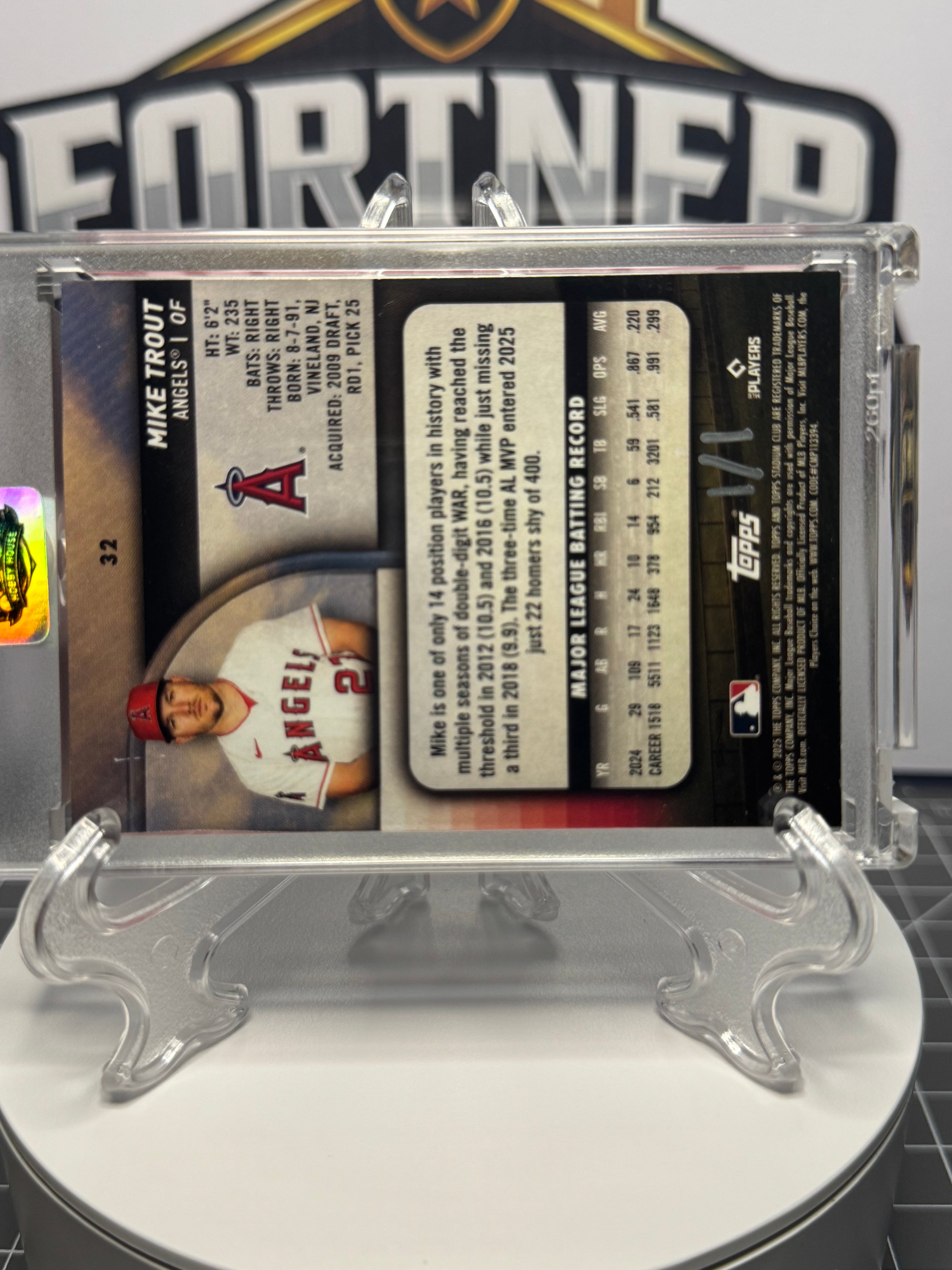 Mike Trout | Los Angeles Angels | 1/1 Custom Card | American Icon Edition