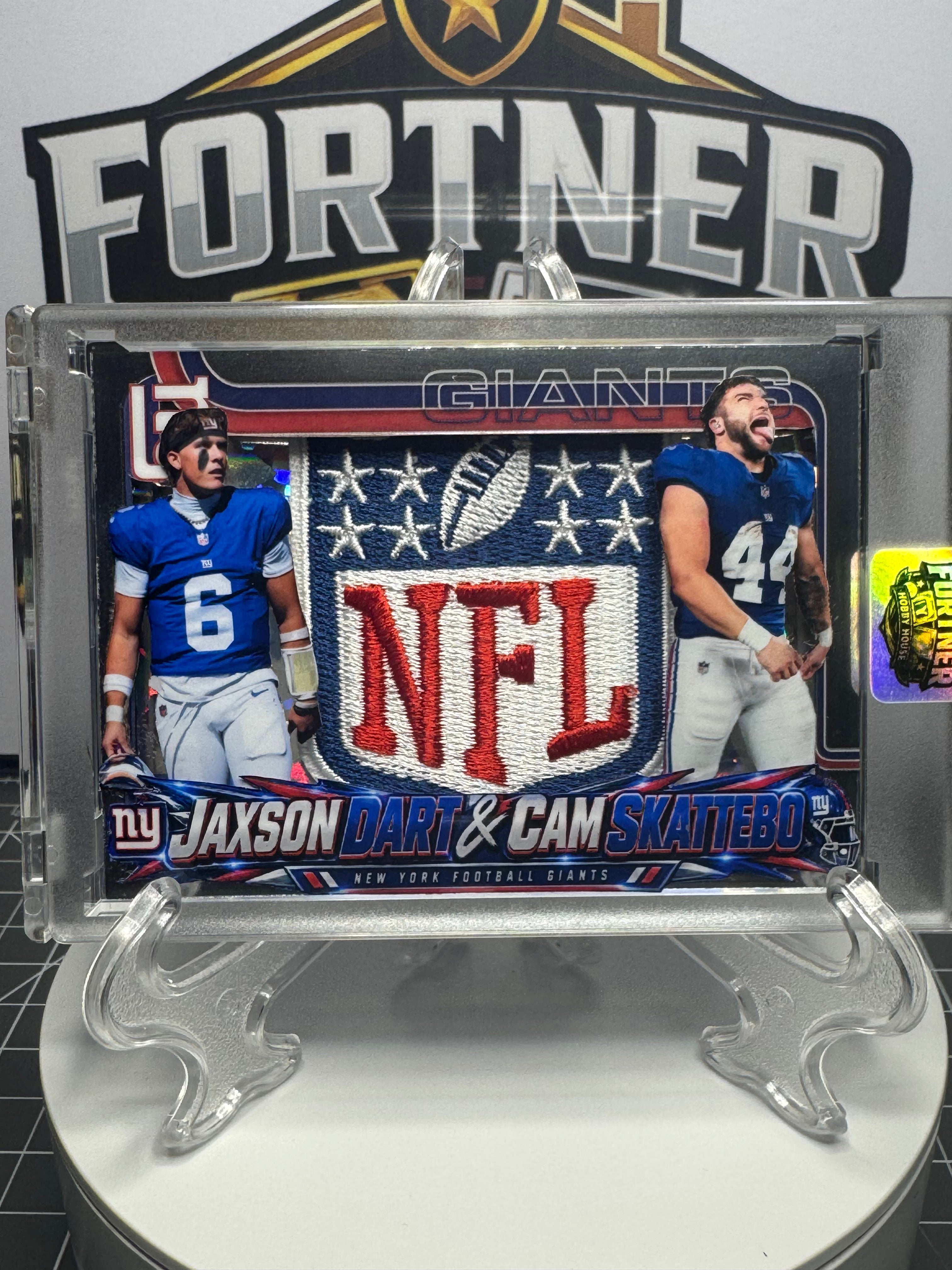 Patrick Mahomes & Travis Kelce, Baker Mayfield, Jaxson Dart & Cam Skattebo | NFL | 3-Card 1/1 Custom Card Bundle