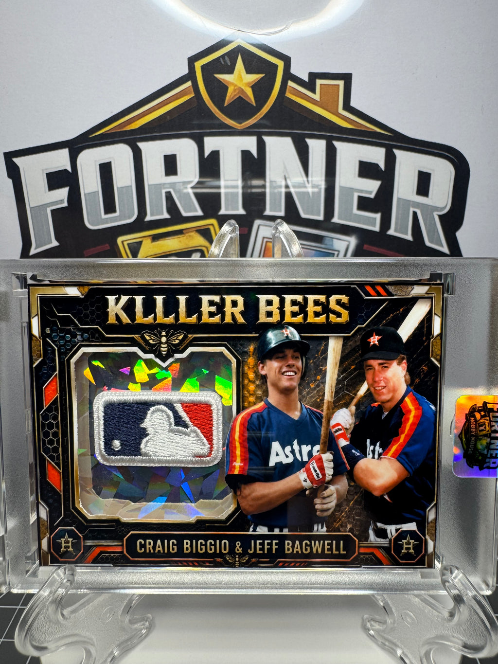 Craig Biggio & Jeff Bagwell | Houston Astros | 1/1 Custom Card | Killer Bees Edition