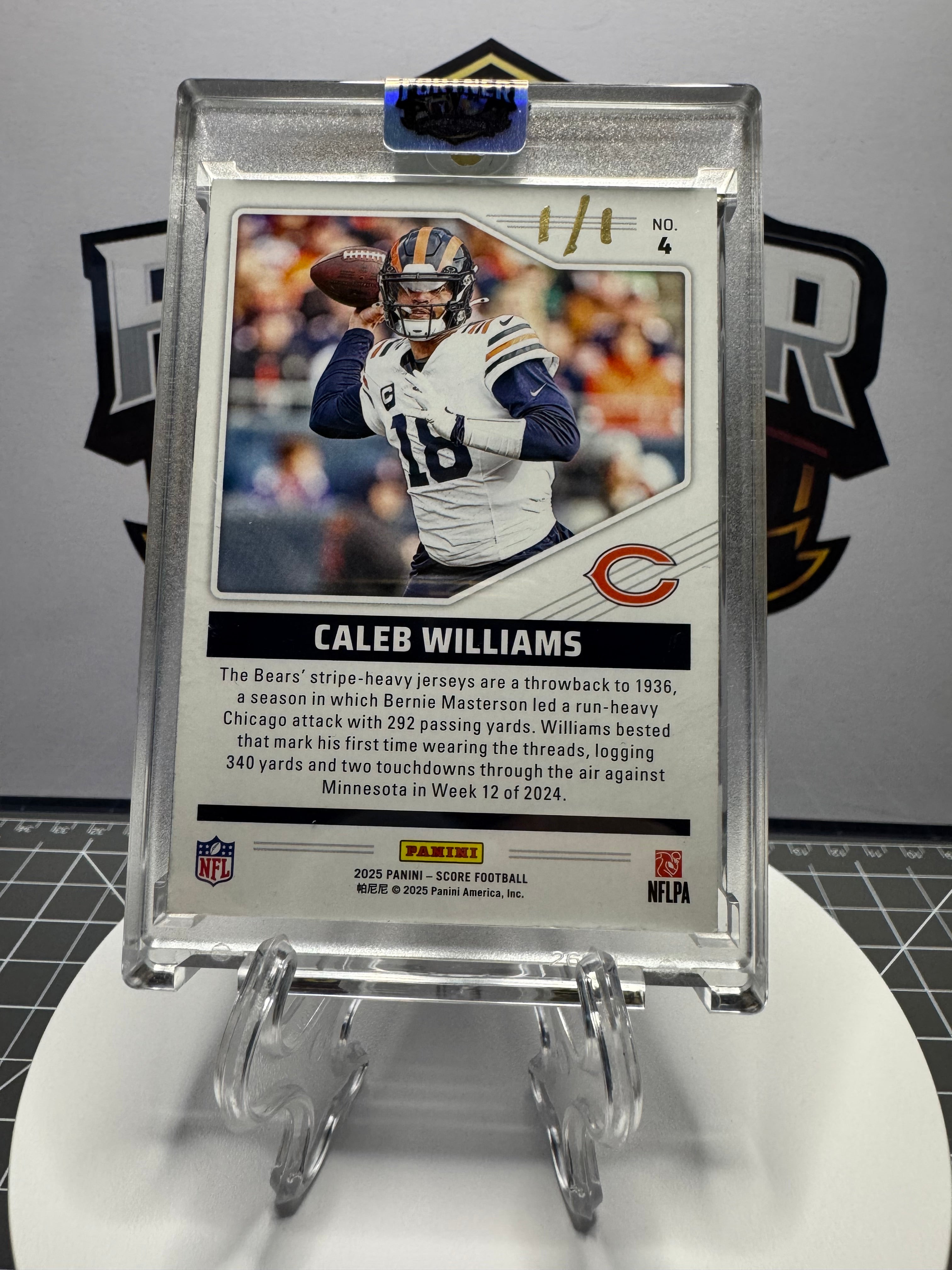 Caleb Williams | Bears | 1/1 Custom Card | New Era Edition
