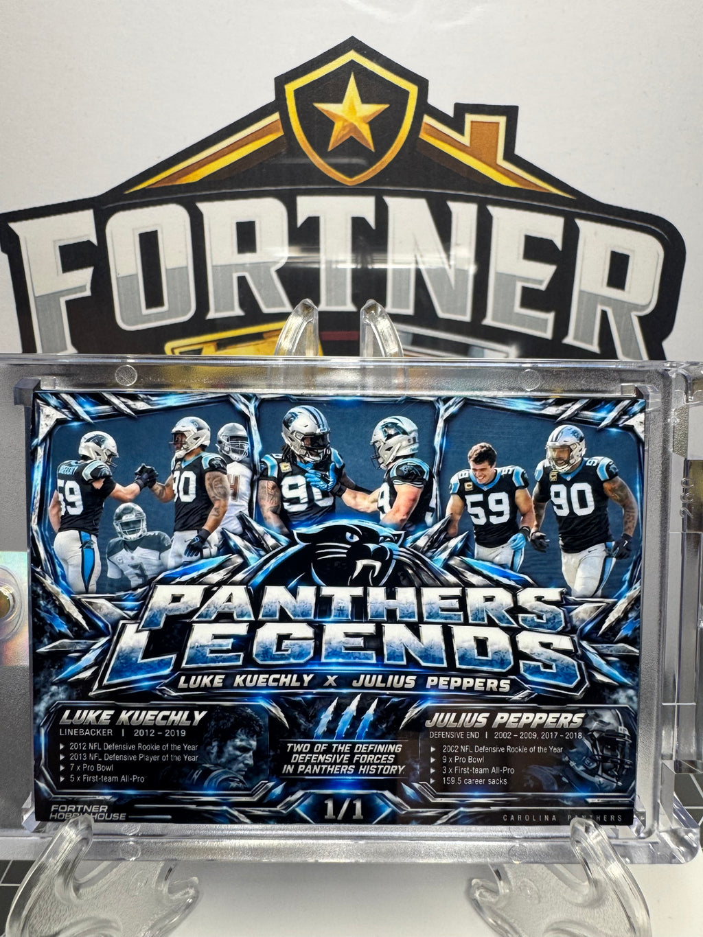 Julius Peppers & Luke Kuechly | Carolina Panthers | 1/1 Custom Card | Panthers Legends Edition