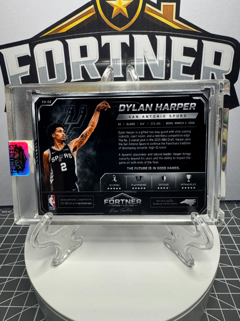 Dylan Harper | San Antonio Spurs | 1/1 Custom Card | Rookie Edition
