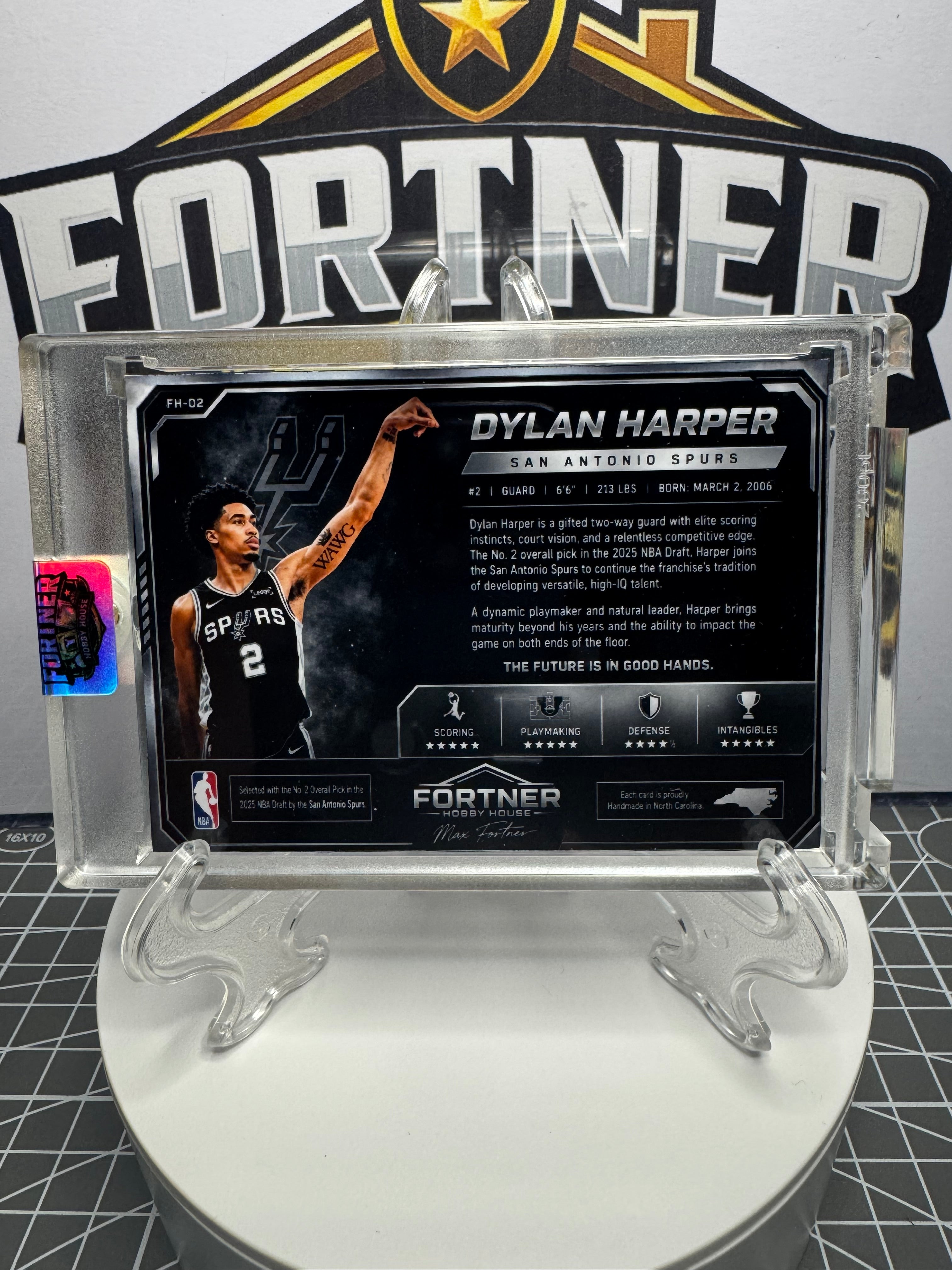 Dylan Harper | San Antonio Spurs | 1/1 Custom Card | Rookie Edition