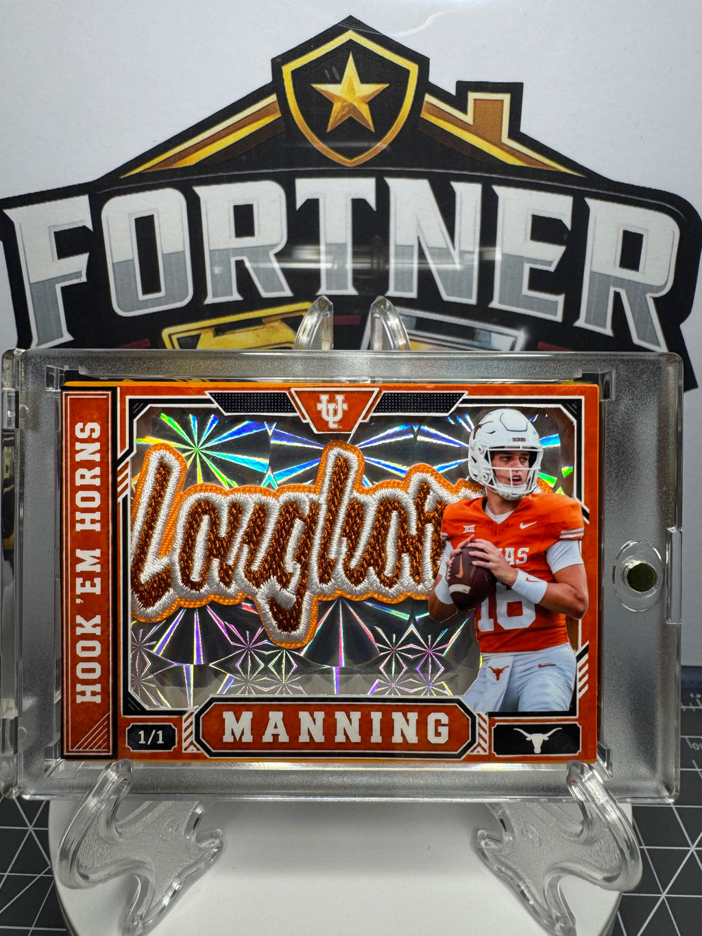Arch Manning | Texas Longhorns | 1/1 Custom Card | Hook ’Em Horns Edition