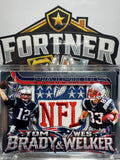 Tom Brady & Wes Welker | New England Patriots | 1/1 Custom Card | Dynamic Duo Edition