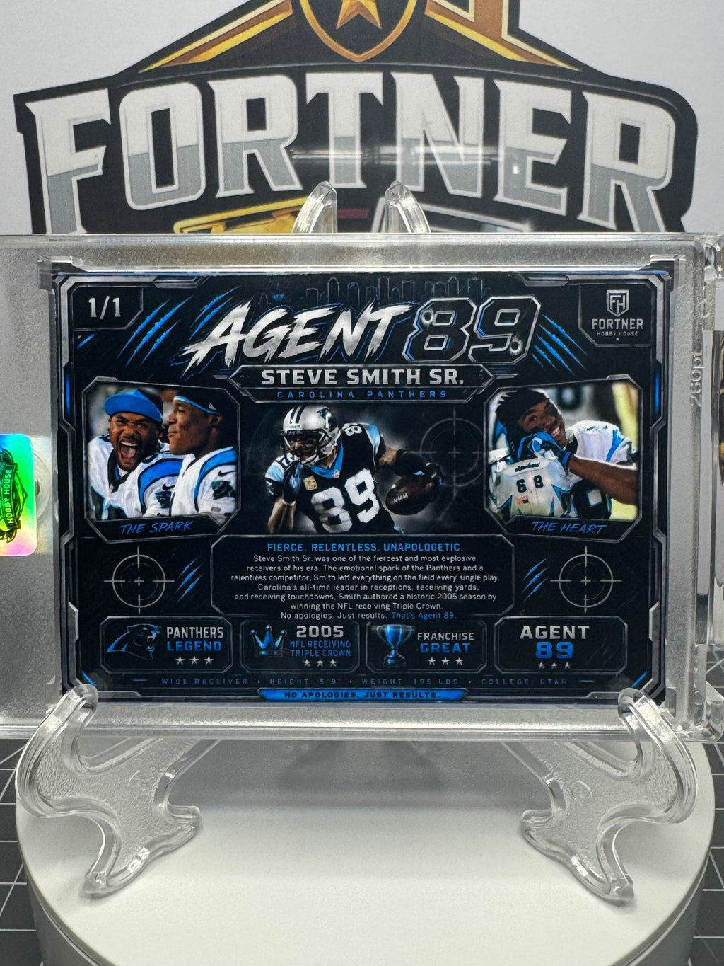 Steve Smith Sr. | Carolina Panthers | 1/1 Custom Card | Agent 89 Edition