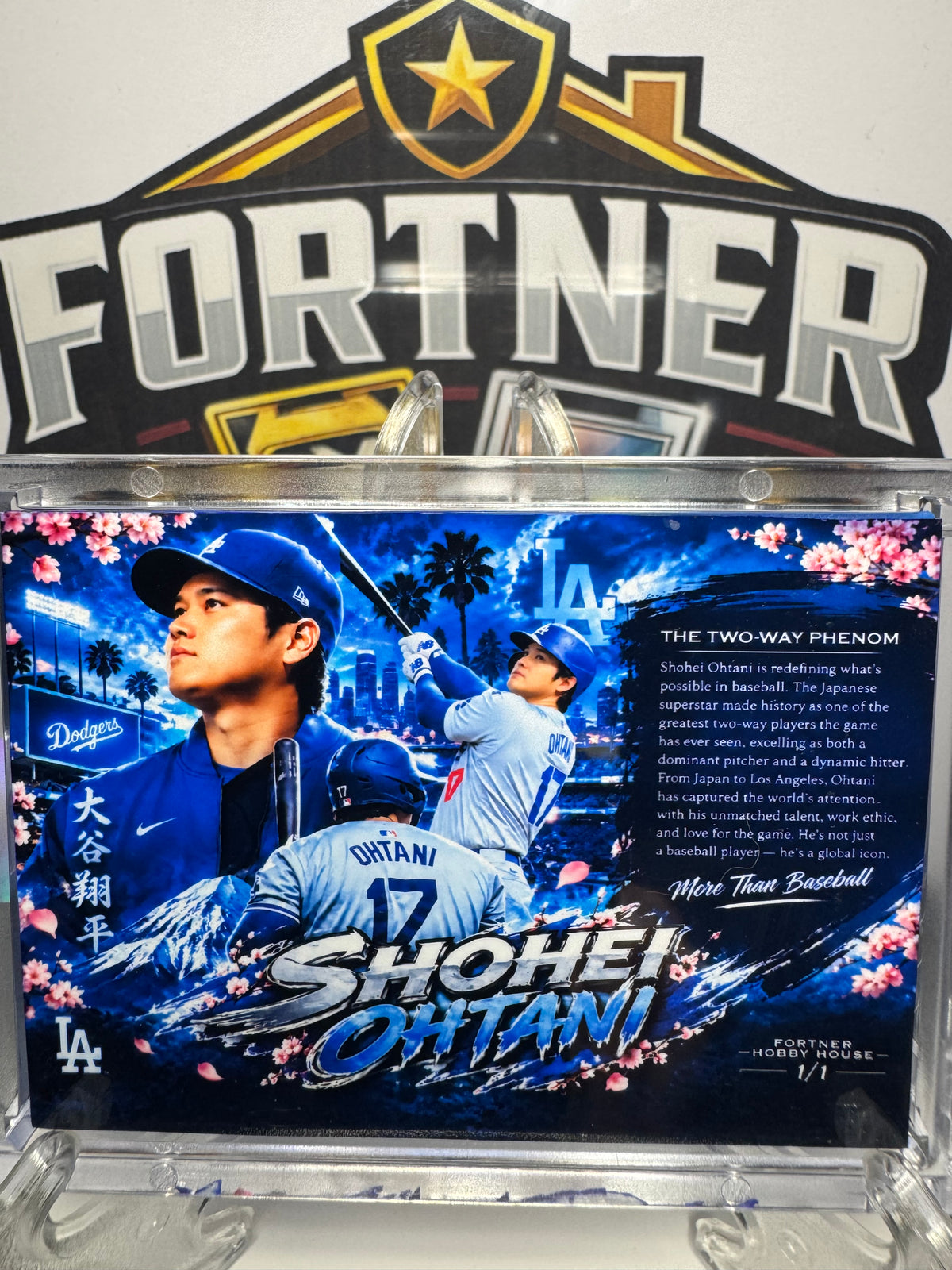 Shohei Ohtani | Dodgers | 1/1 Custom Card | More Than Baseball Edition