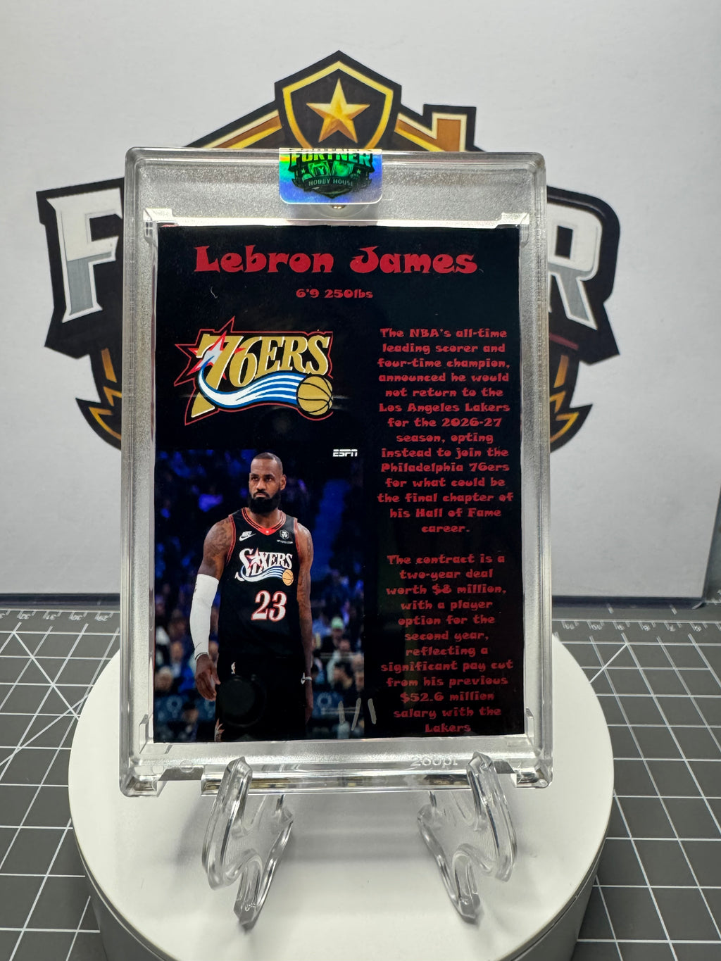 LeBron James | Philadelphia 76ers | 1/1 Custom Card | 76ers Era Edition