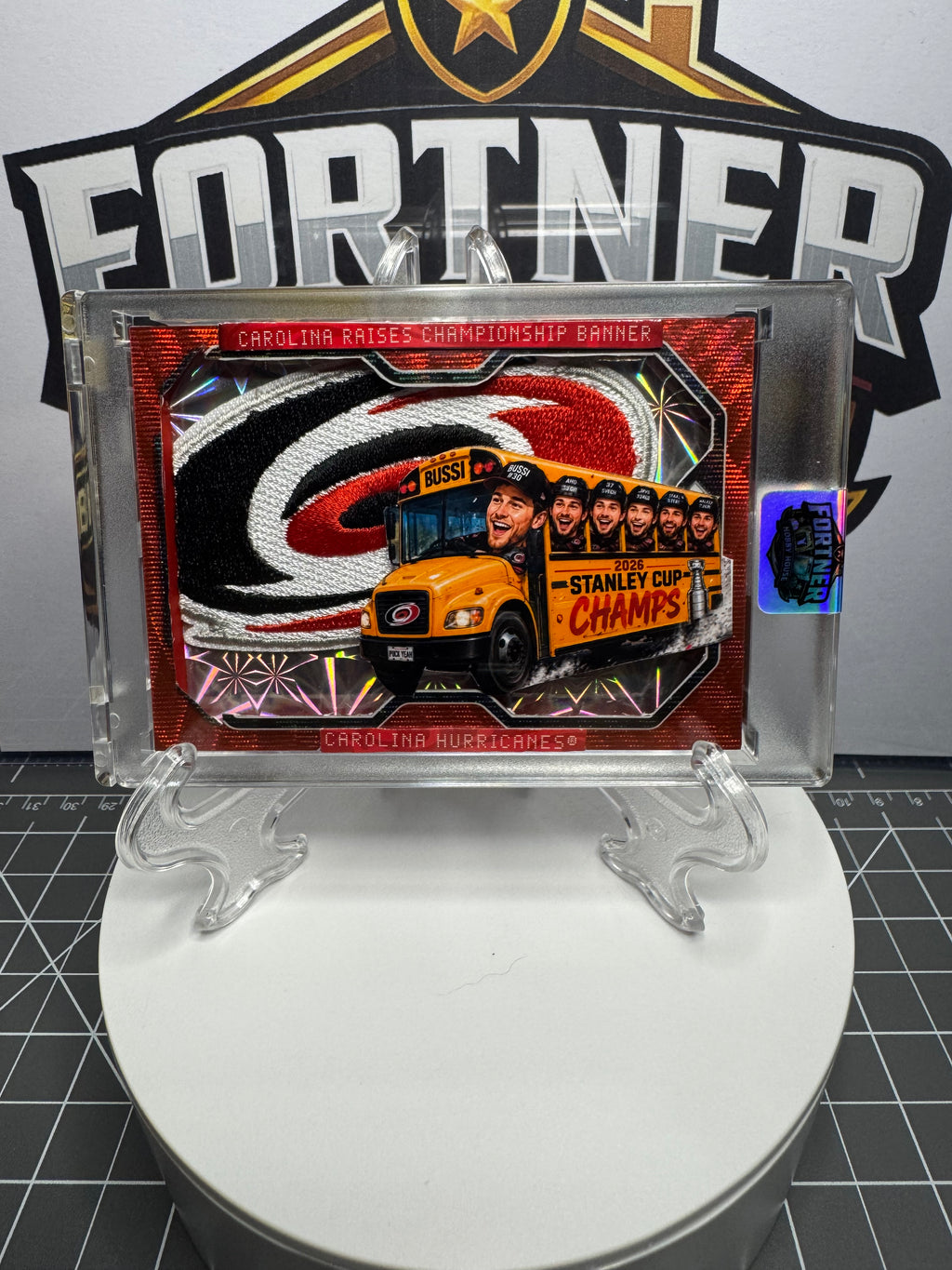 Brandon Bussi | Carolina Hurricanes | 1/1 Custom Card | Championship Bus Edition