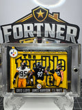 Greg Lloyd | James Harrison | T.J. Watt | Steelers | 1/1 Custom Card | Plain Nasty Edition