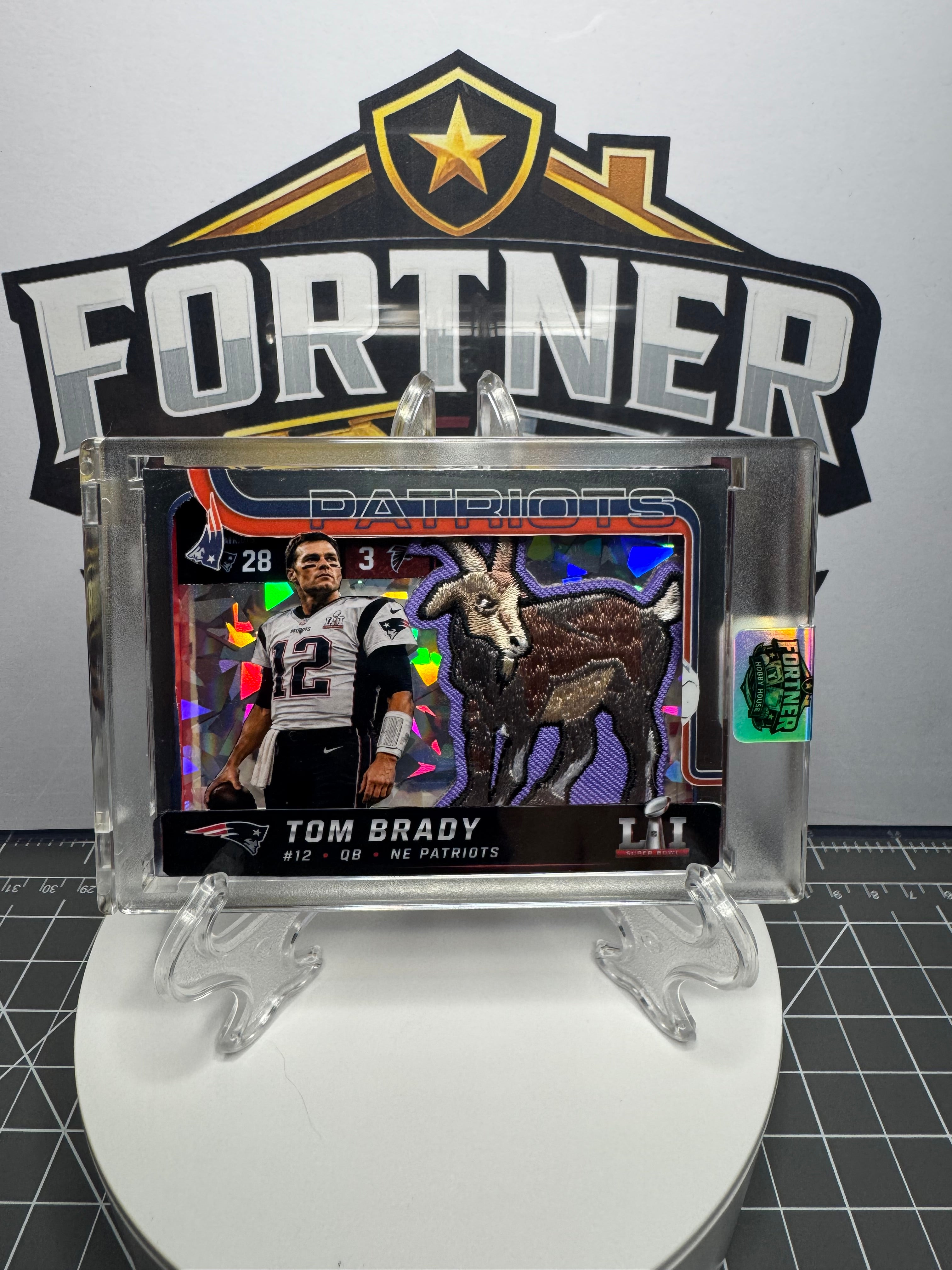 Tom Brady | New England Patriots | 1/1 Custom Card | 28-3 GOAT Edition