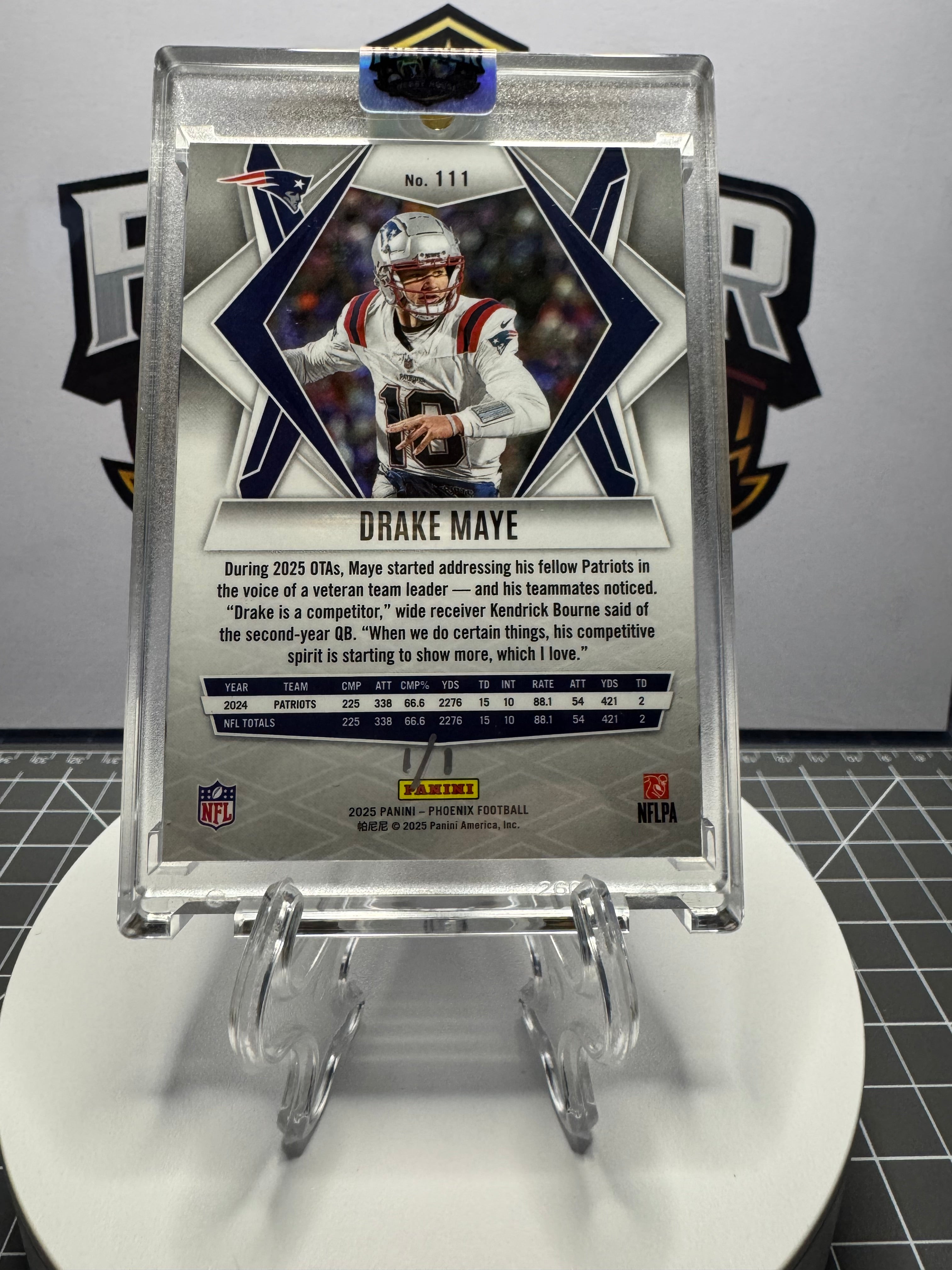 Drake Maye | Patriots | 1/1 Custom Card | Notoriety Edition