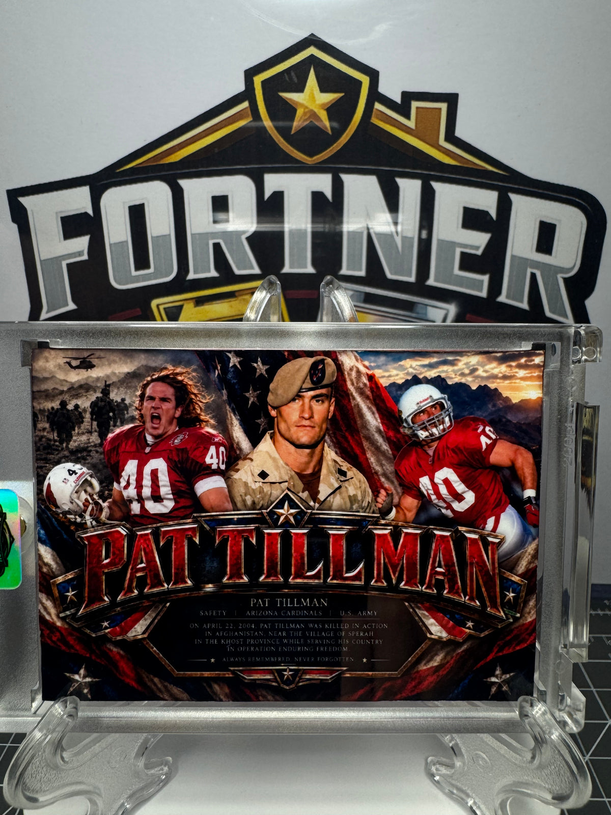 Pat Tillman | Arizona Cardinals | 1/1 Custom Card | The American Hero
