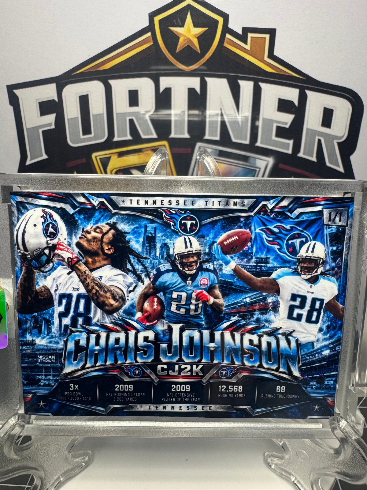 Chris Johnson | Tennessee Titans | 1/1 Custom Card | CJ2K