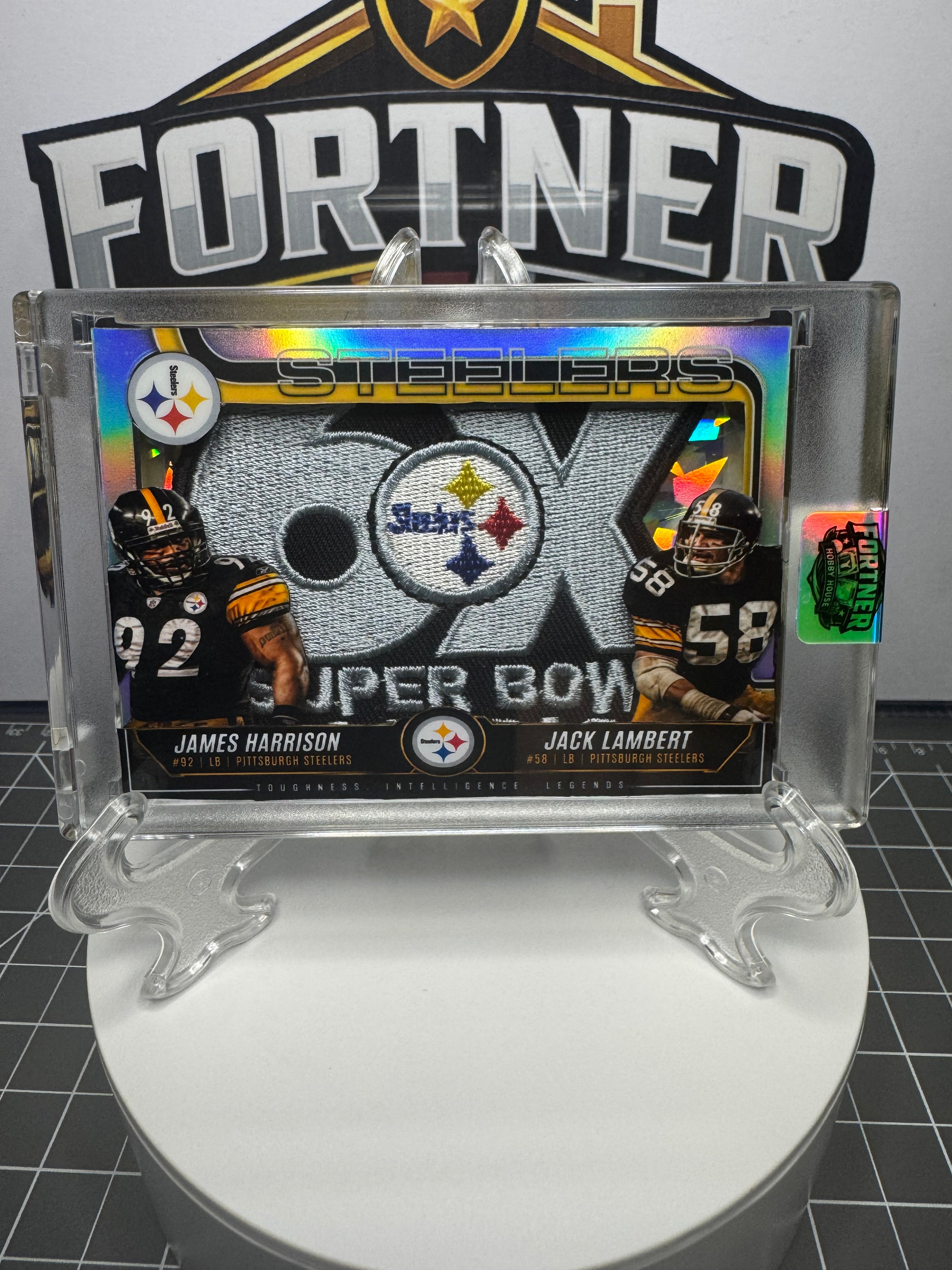 James Harrison / Jack Lambert | Steelers | 1/1 Custom Card | Steel Curtain Legends Edition