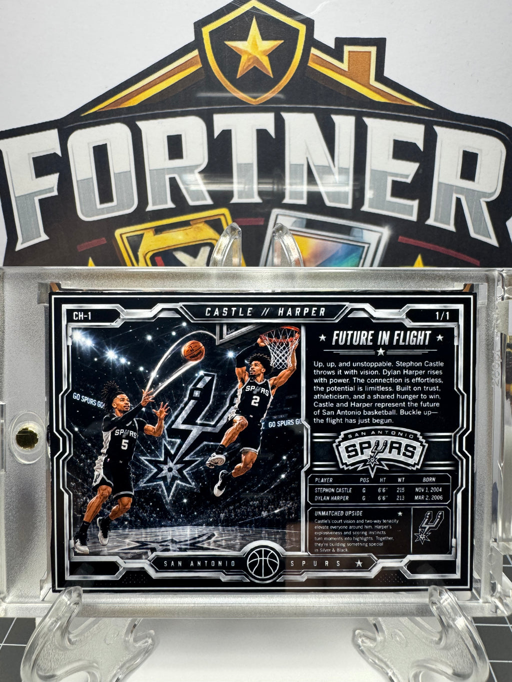 CeeDee Lamb / George Pickens & Stephon Castle / Dylan Harper | Cowboys / Spurs | 1/1 Custom 2 Card Bundle