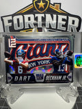 Jaxson Dart & Odell Beckham Jr. | New York Giants | 1/1 Custom Card | Future Meets Past Edition