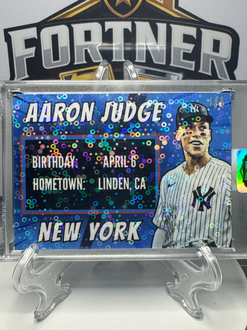 Aaron Judge | New York Yankees | 1/1 Custom Card | Glitter Edition