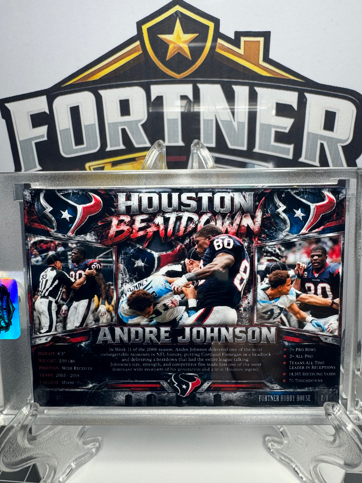 Andre Johnson | Houston Texans | 1/1 Custom Card | Houston Beatdown