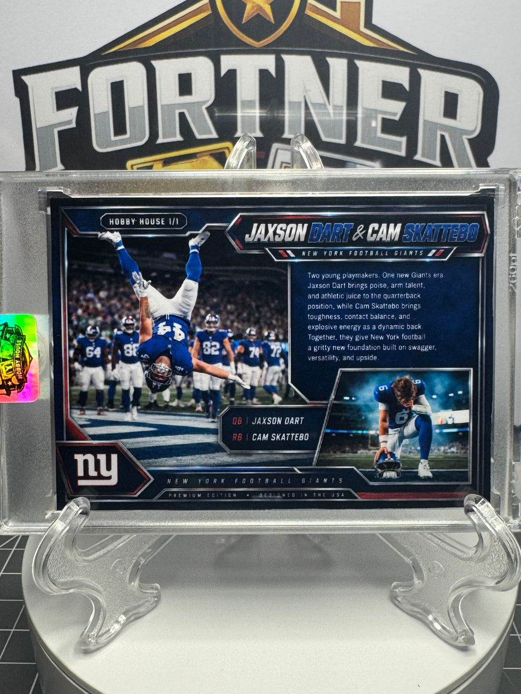 Patrick Mahomes & Travis Kelce, Baker Mayfield, Jaxson Dart & Cam Skattebo | NFL | 3-Card 1/1 Custom Card Bundle