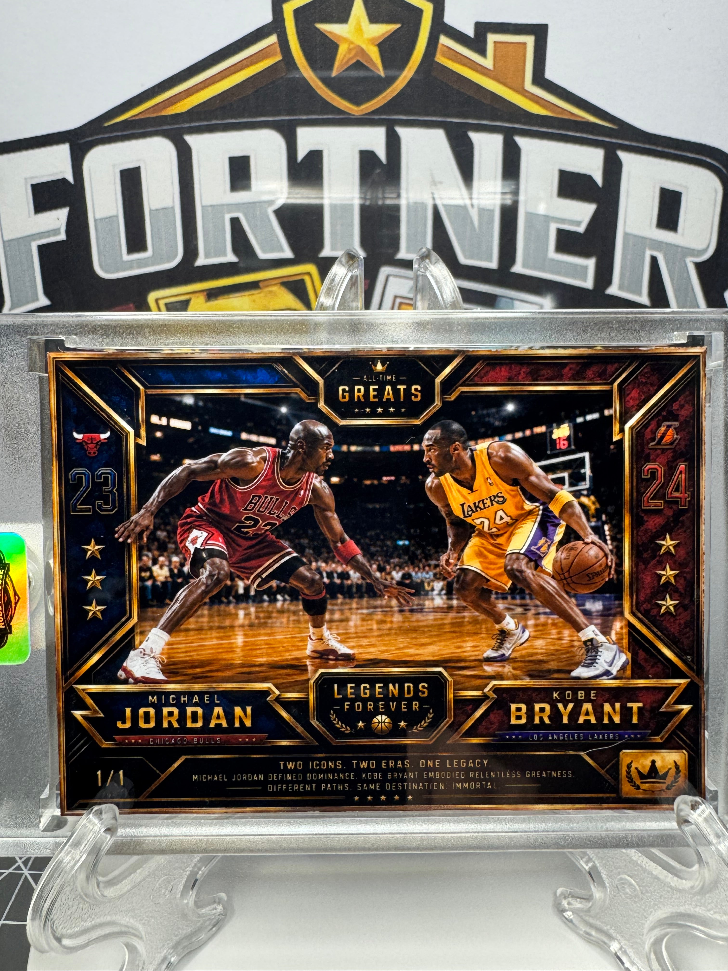 Dak Prescott College/ Tony Romo Torch / Michael Jordan & Kobe Bryant | 3-Card Bundle | 1/1 Custom Cards