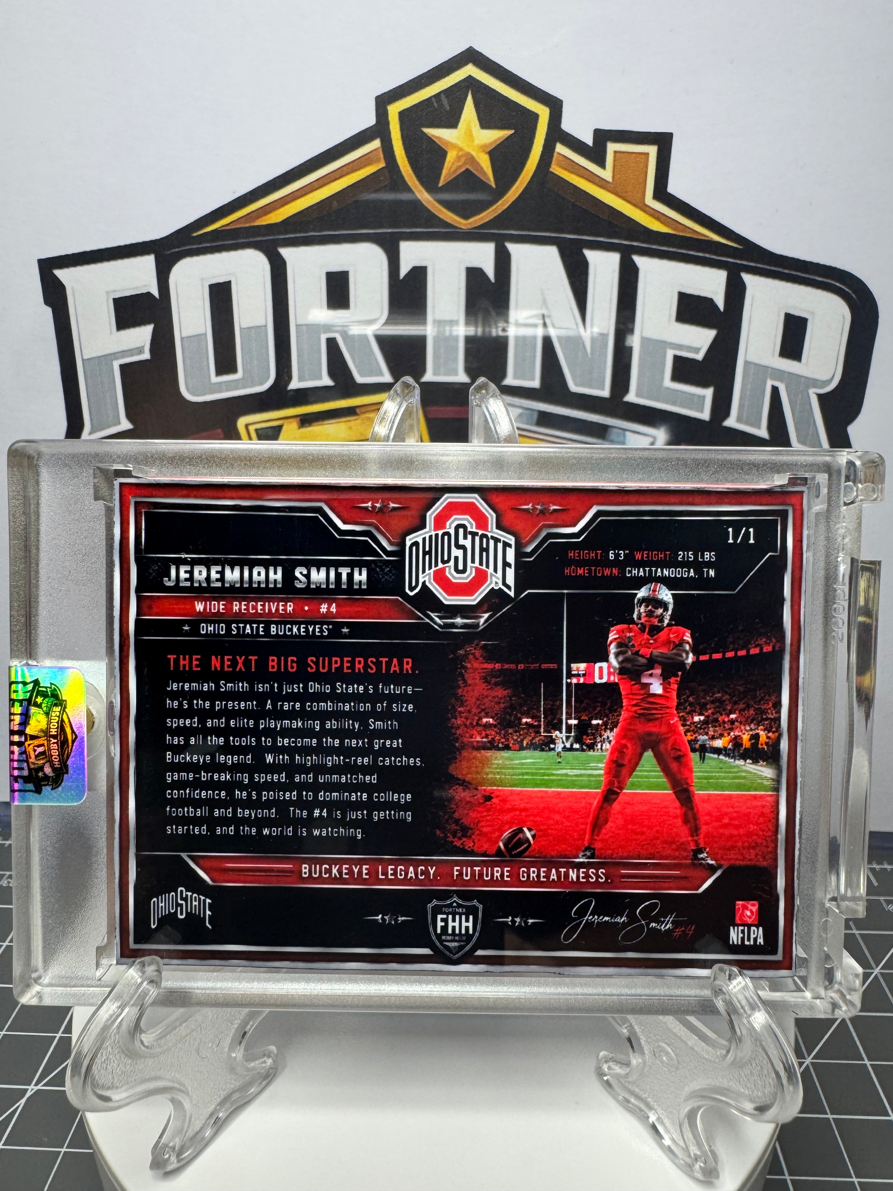 Jeremiah Smith | Ohio State Buckeyes | 1/1 Custom Card | Superstar Edition