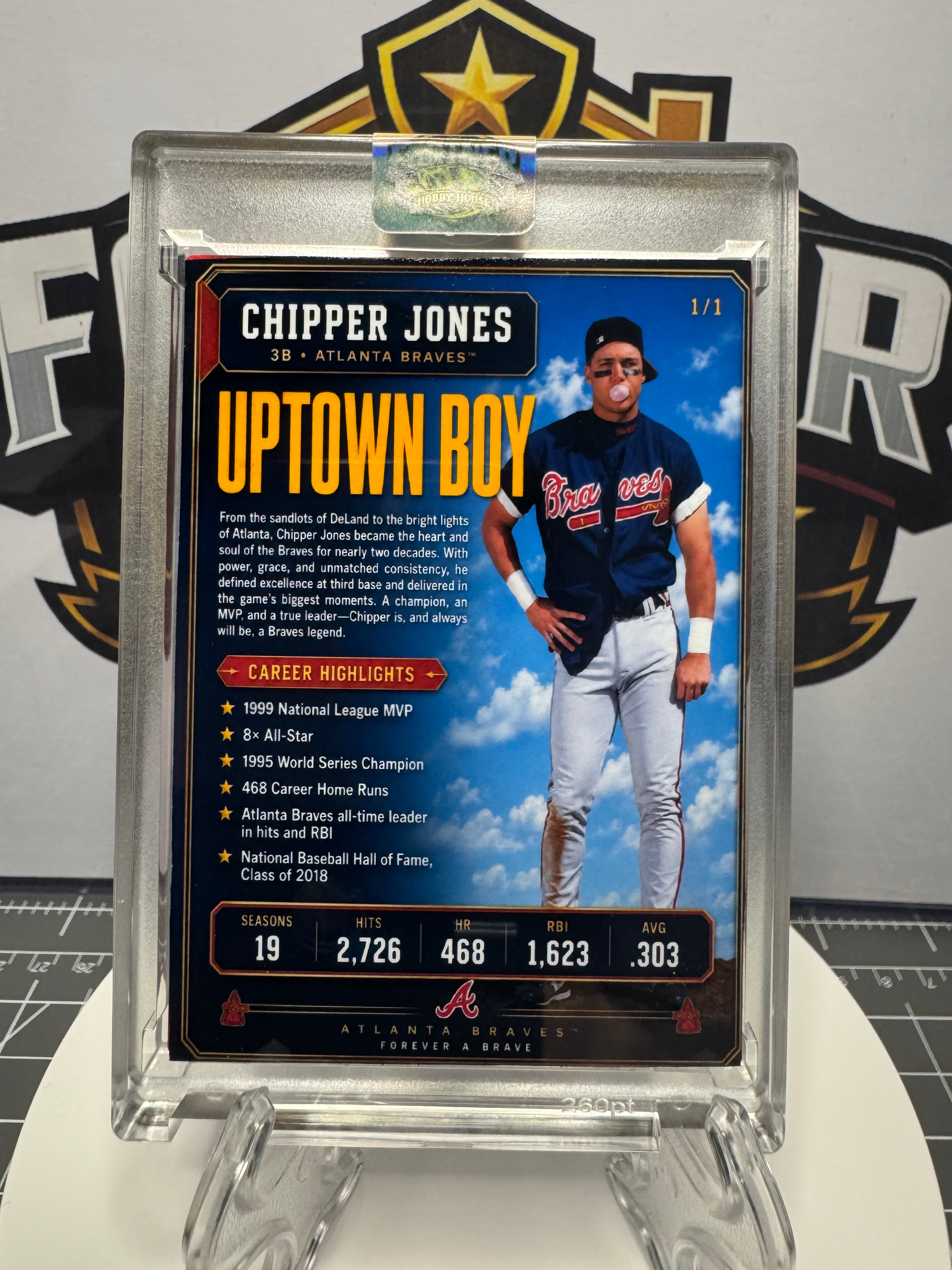 Chipper Jones, Cooper Flagg & Kon Knueppel, Brock Purdy & George Kittle | 3-Card Bundle | 1/1 Custom Cards | for CJC