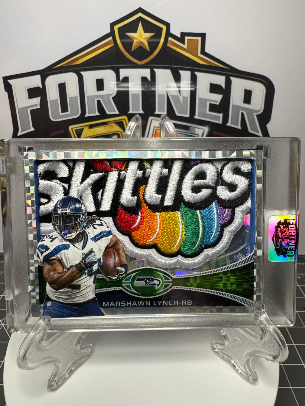 Marshawn Lynch | Seattle Seahawks | 1/1 Custom Card | Taste the Rainbow Edition
