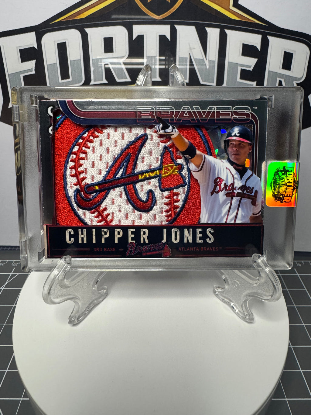 Chipper Jones | Atlanta Braves | 1/1 Custom Card | Number Retired Edition