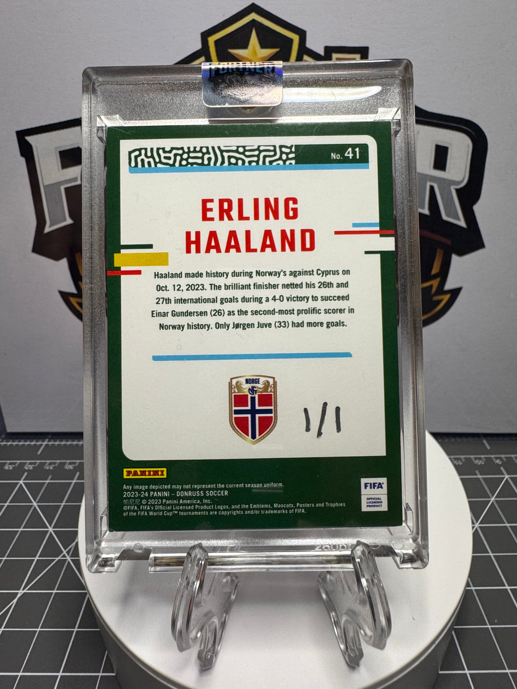 Erling Haaland | Norway | 1/1 Custom Card | Road to the World Cup Edition