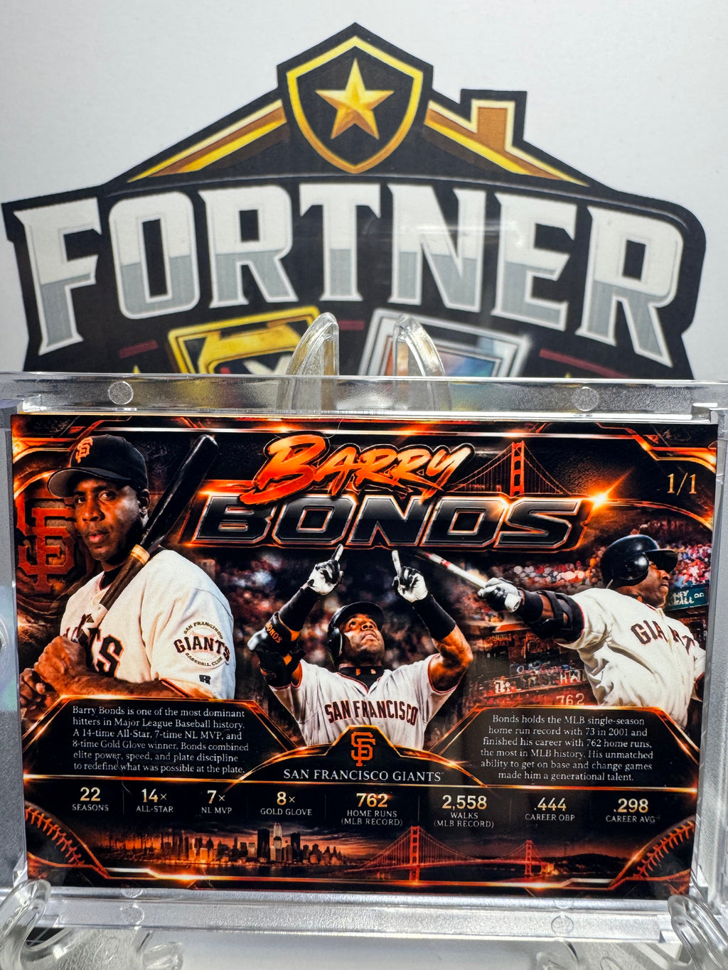 Barry Bonds | San Francisco Giants | 1/1 Custom Card | Home Run King