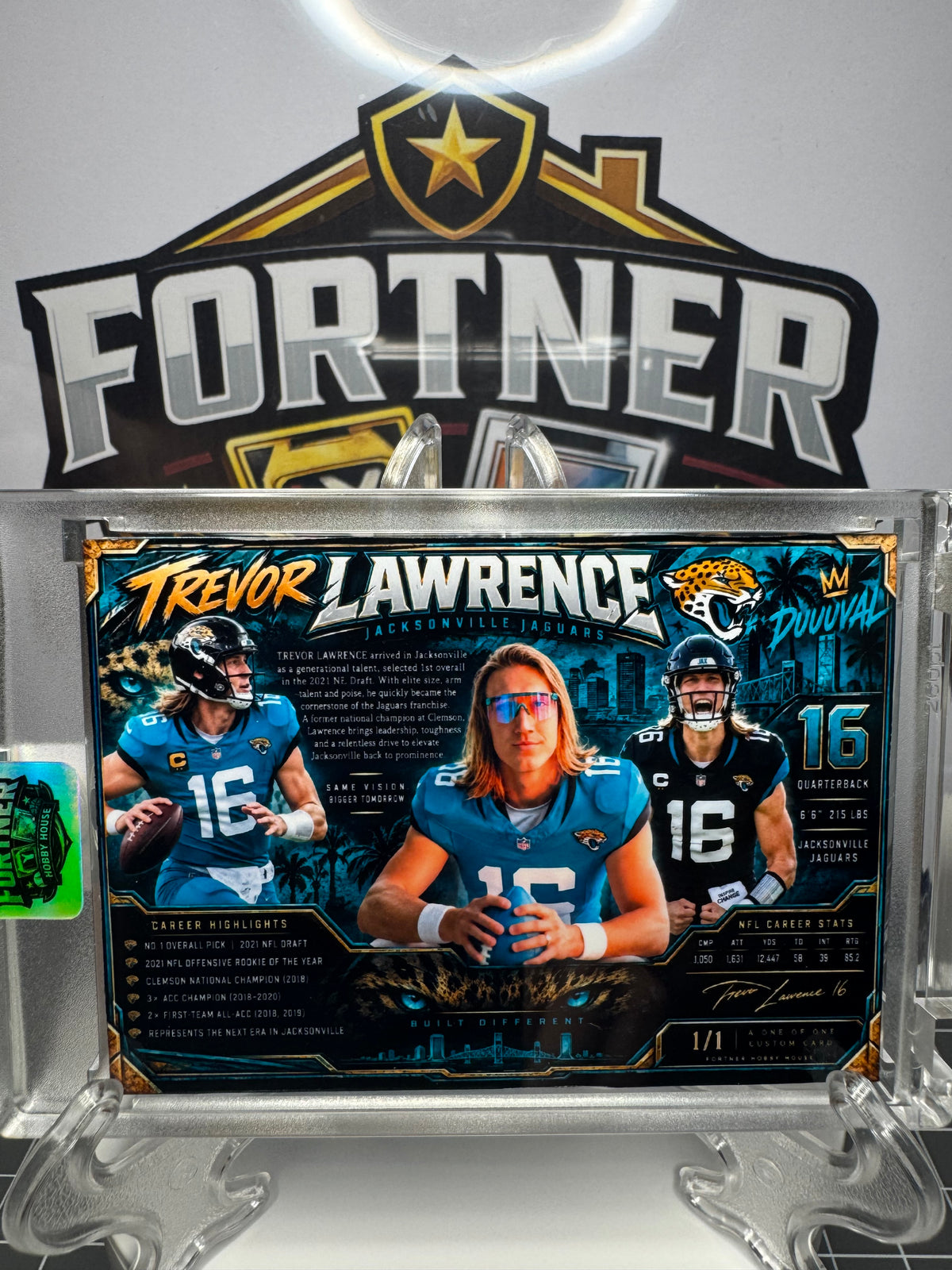Trevor Lawrence | Jacksonville Jaguars | 1/1 Custom Card | Built Different