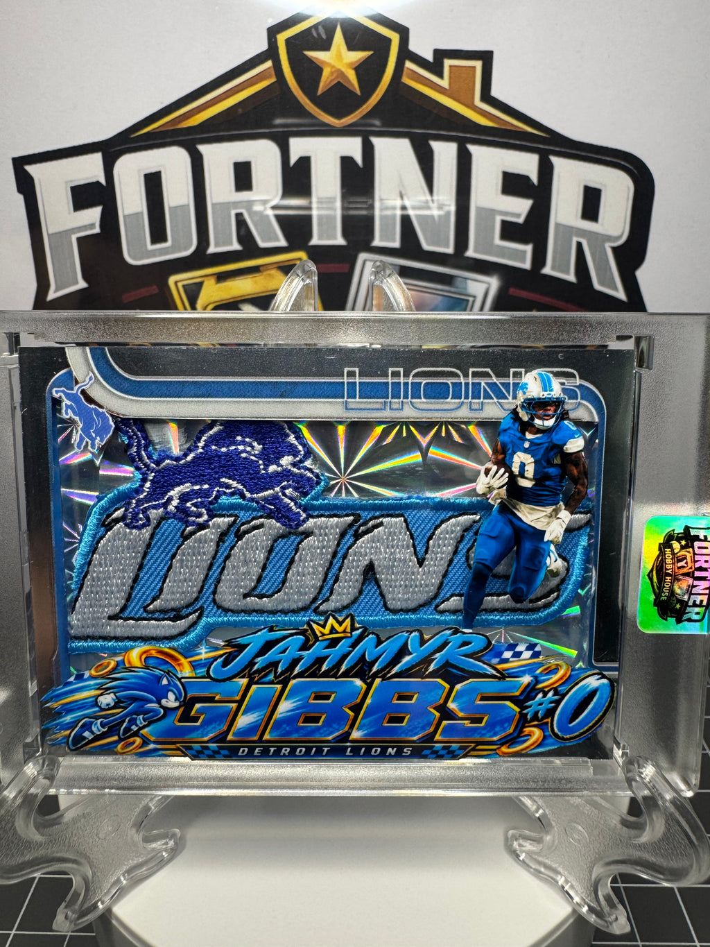 Jahmyr Gibbs | Detroit Lions | 1/1 Custom Card | Sonic Edition