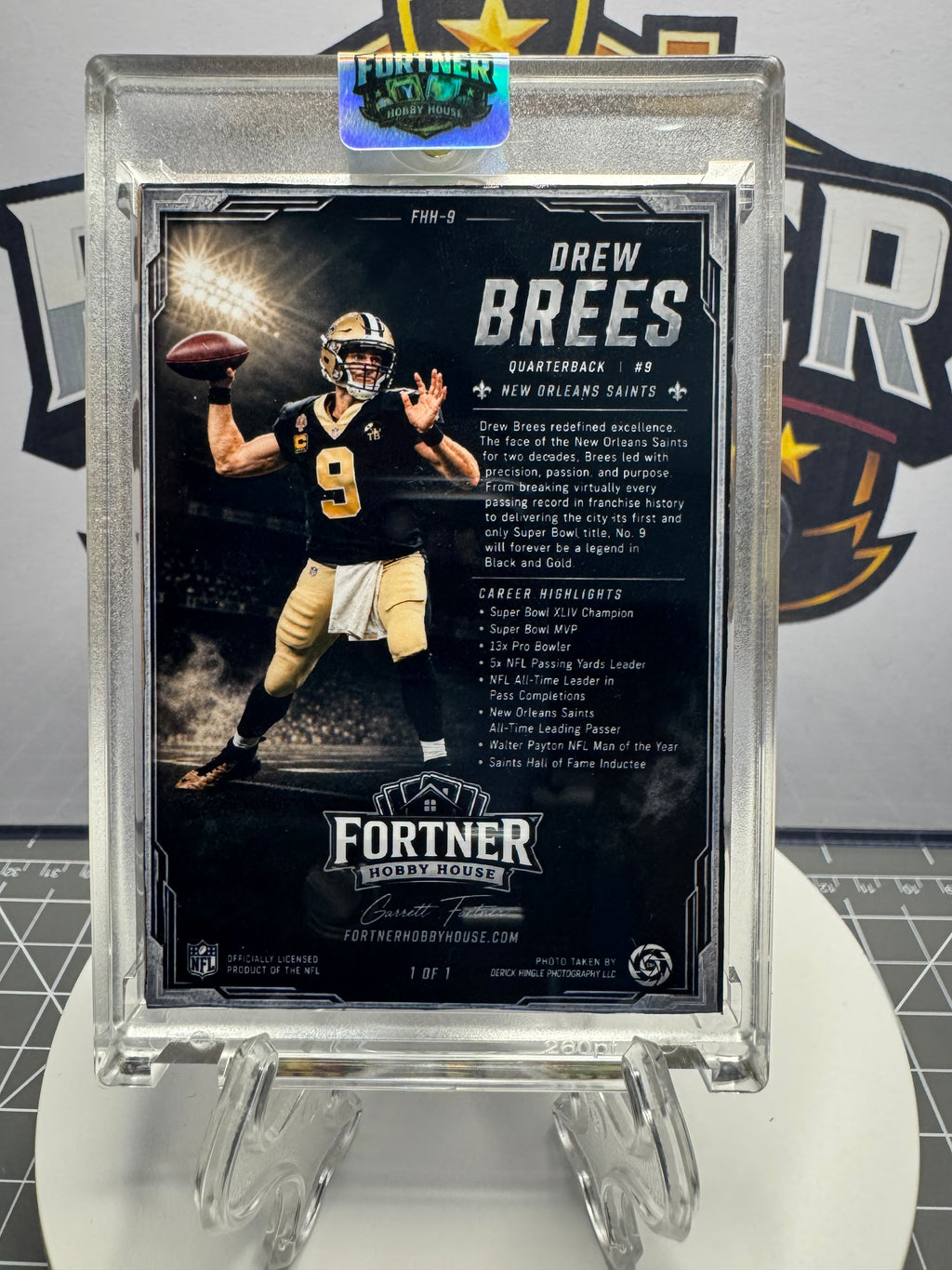 Drew Brees | New Orleans Saints | 1/1 Custom Card | NOLA Icon Edition